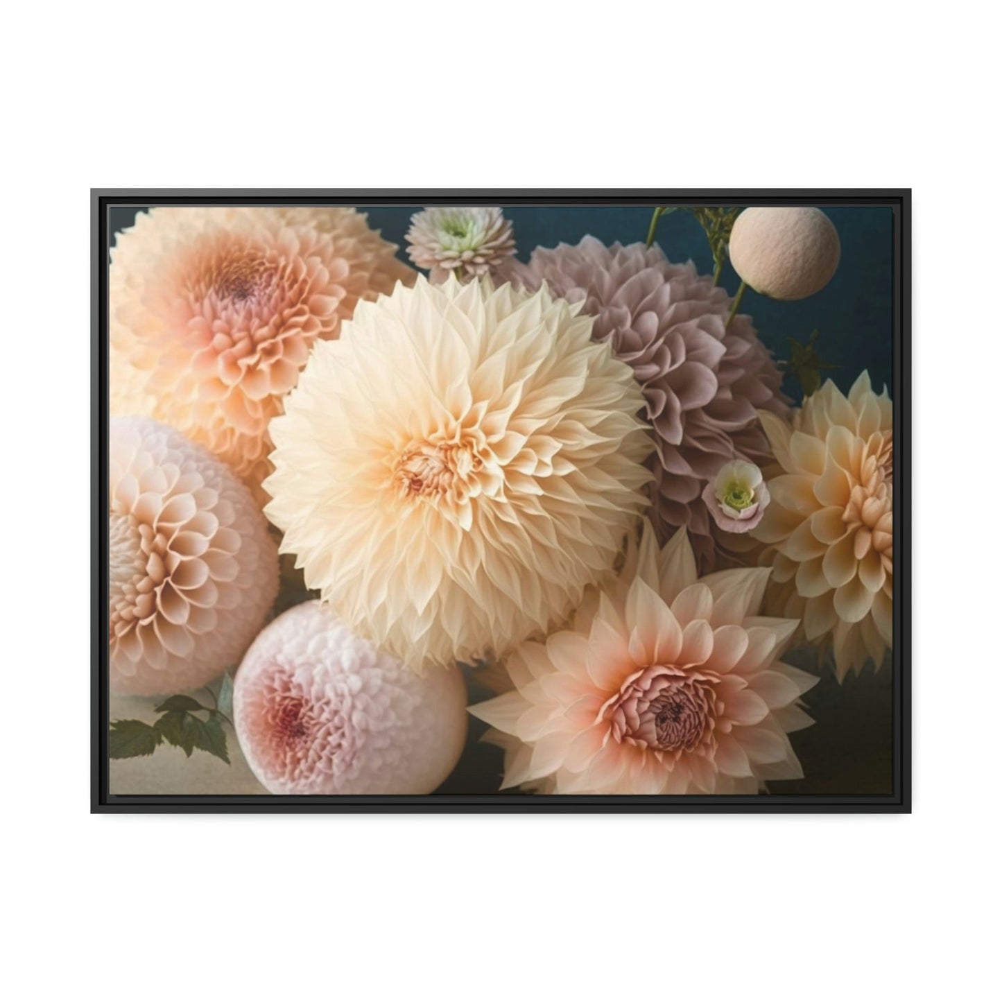 Dahlias in Bloom: A Natural Canvas & Poster Print of Stunning Flowers