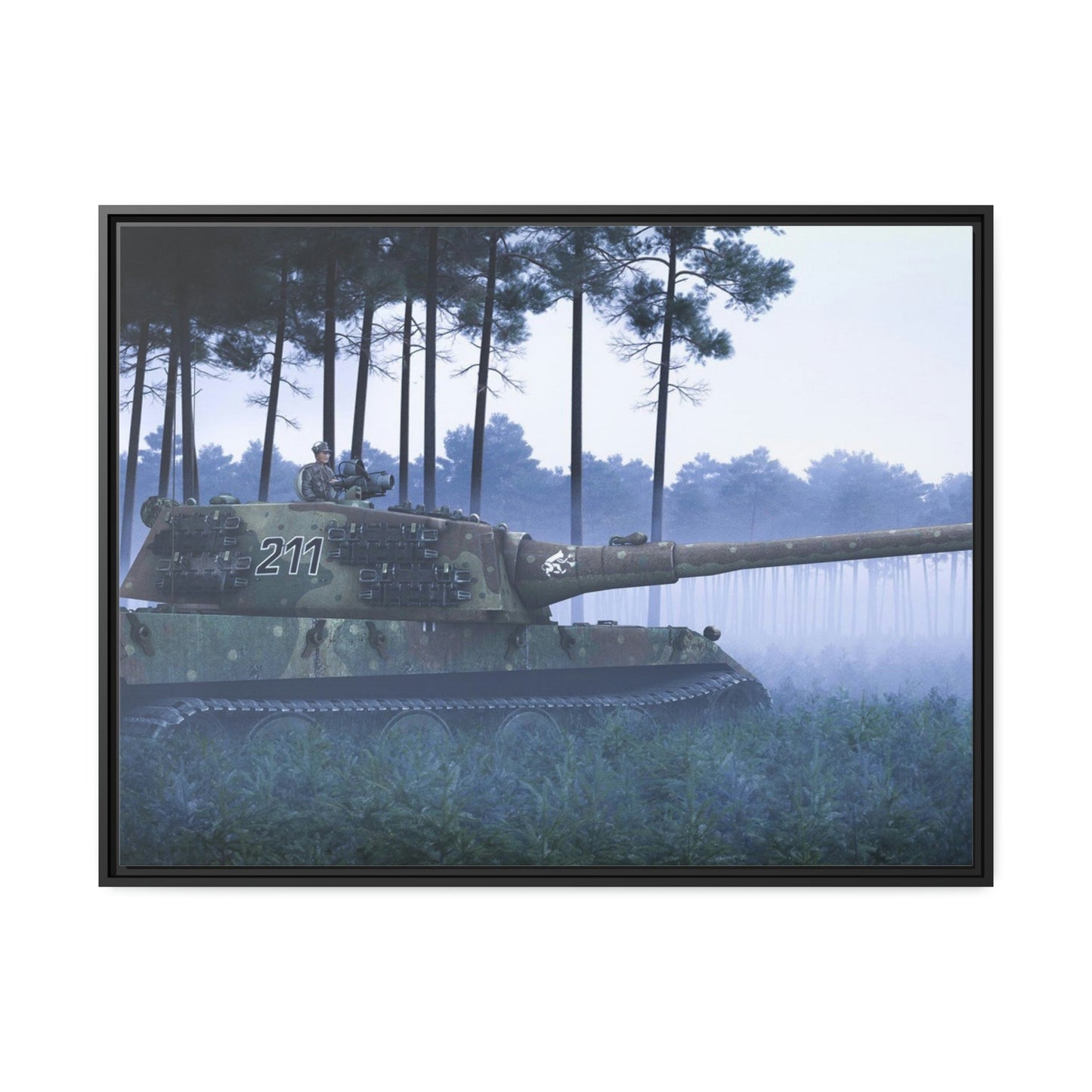 Victory Unveiled: Striking World of Tanks Art Print on Canvas