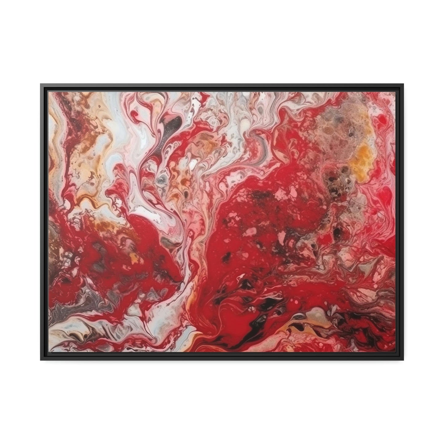 Passionate Red: A Stunning Print on Canvas for Your Modern Home