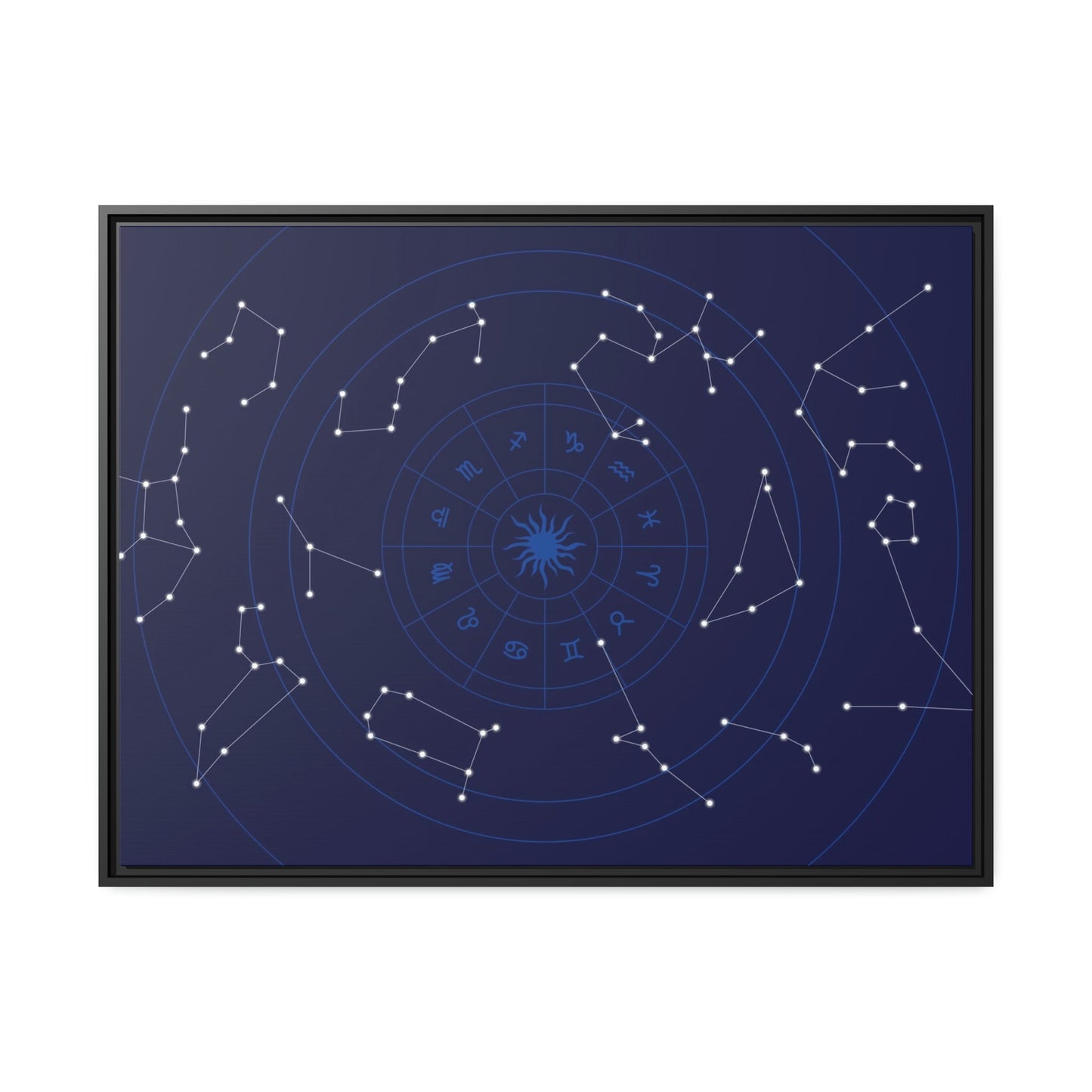 Starry Night Sky: A Natural Canvas Print of the Constellations