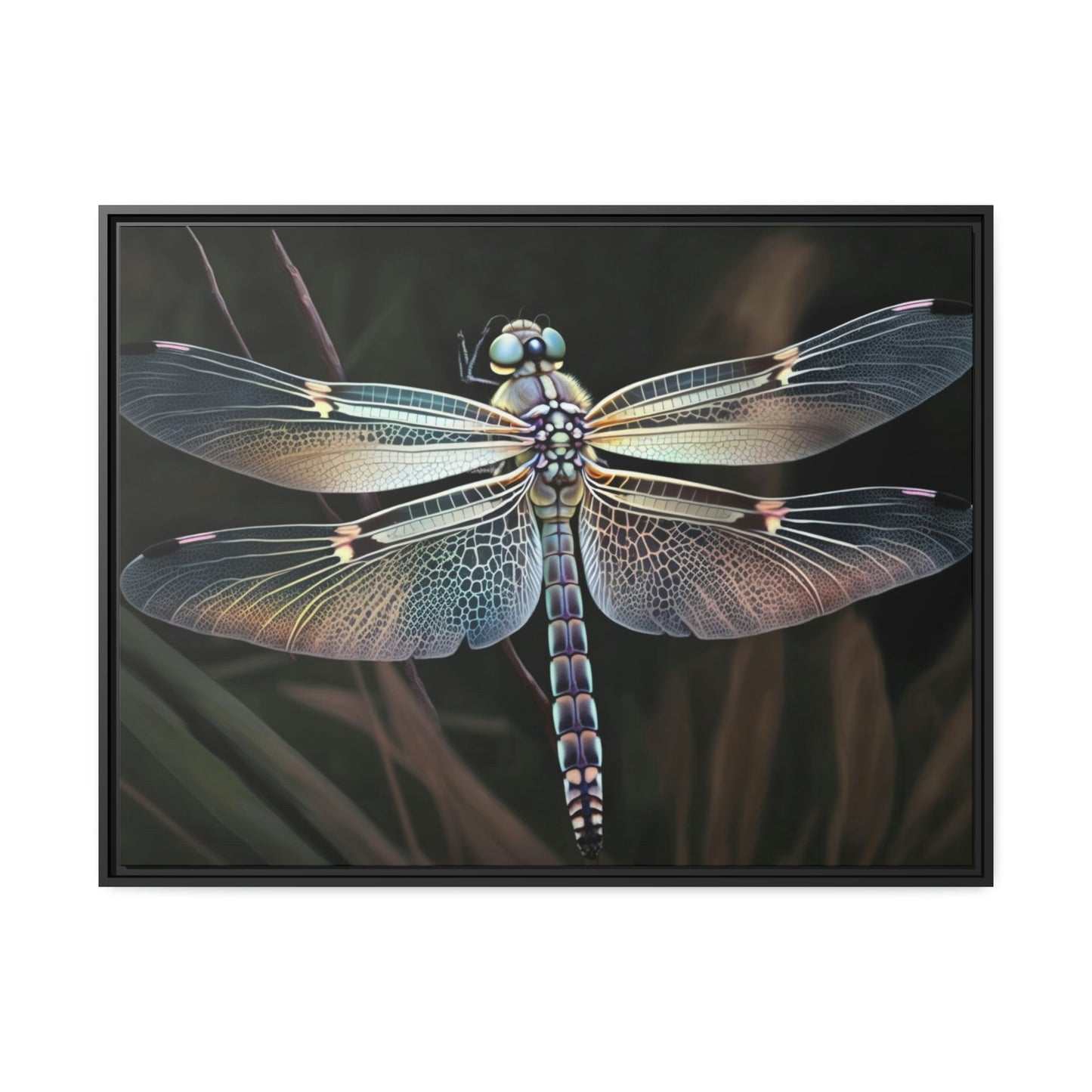 Dragonfly Delight: A Natural Canvas Print of Beautiful Insects