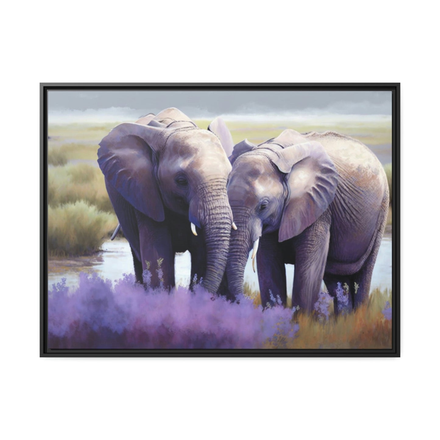 Majestic Elephants: Stunning Canvas Wall Art for Animal Lovers