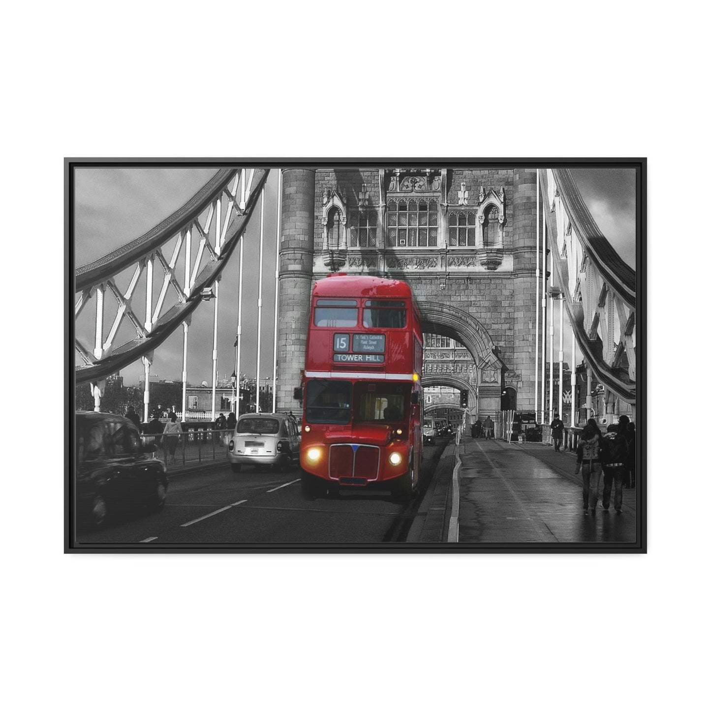 City Rhythms: High-Quality Print on Canvas & Poster portraying a Vibrant Bus