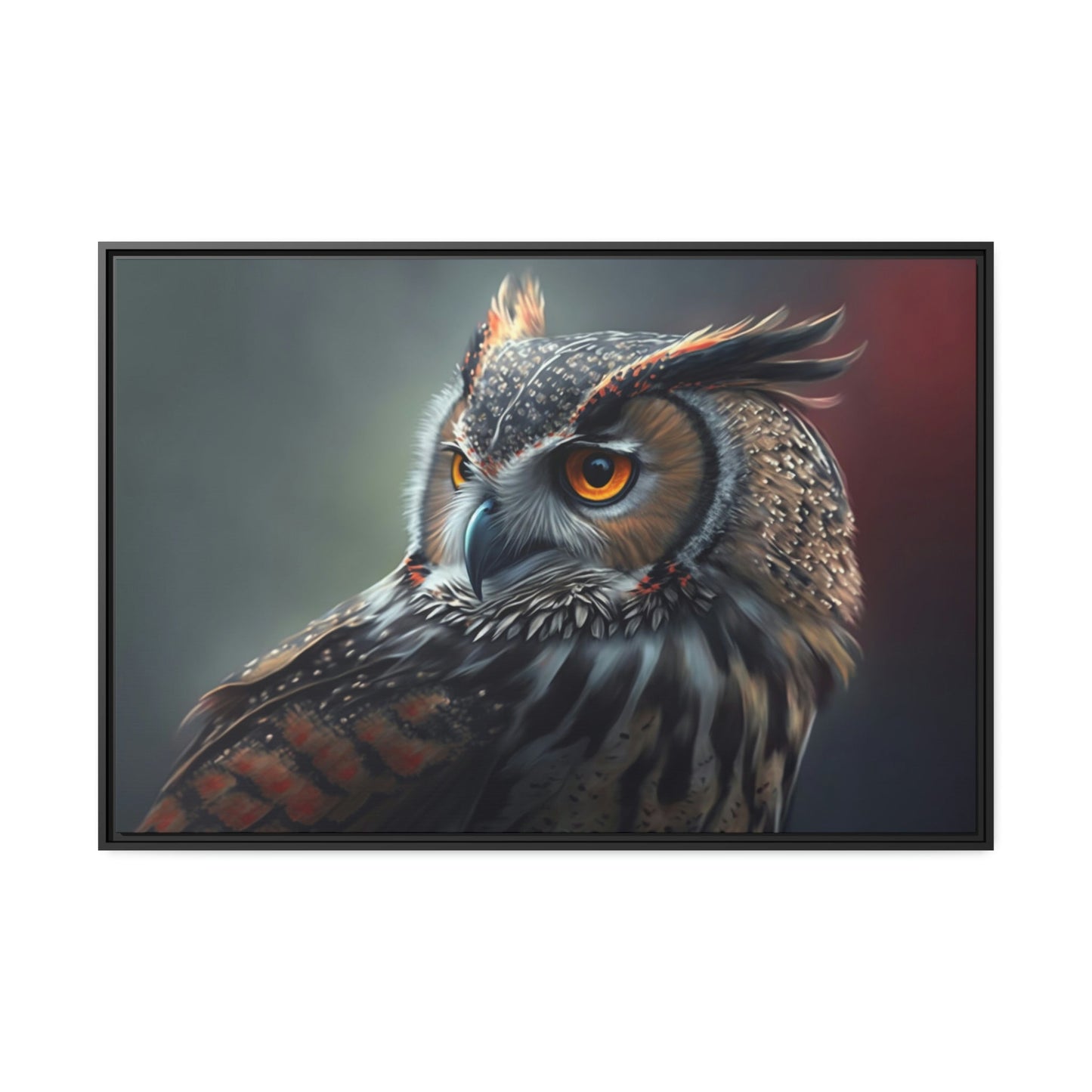 Nocturnal Wonders: A Painting of Owl