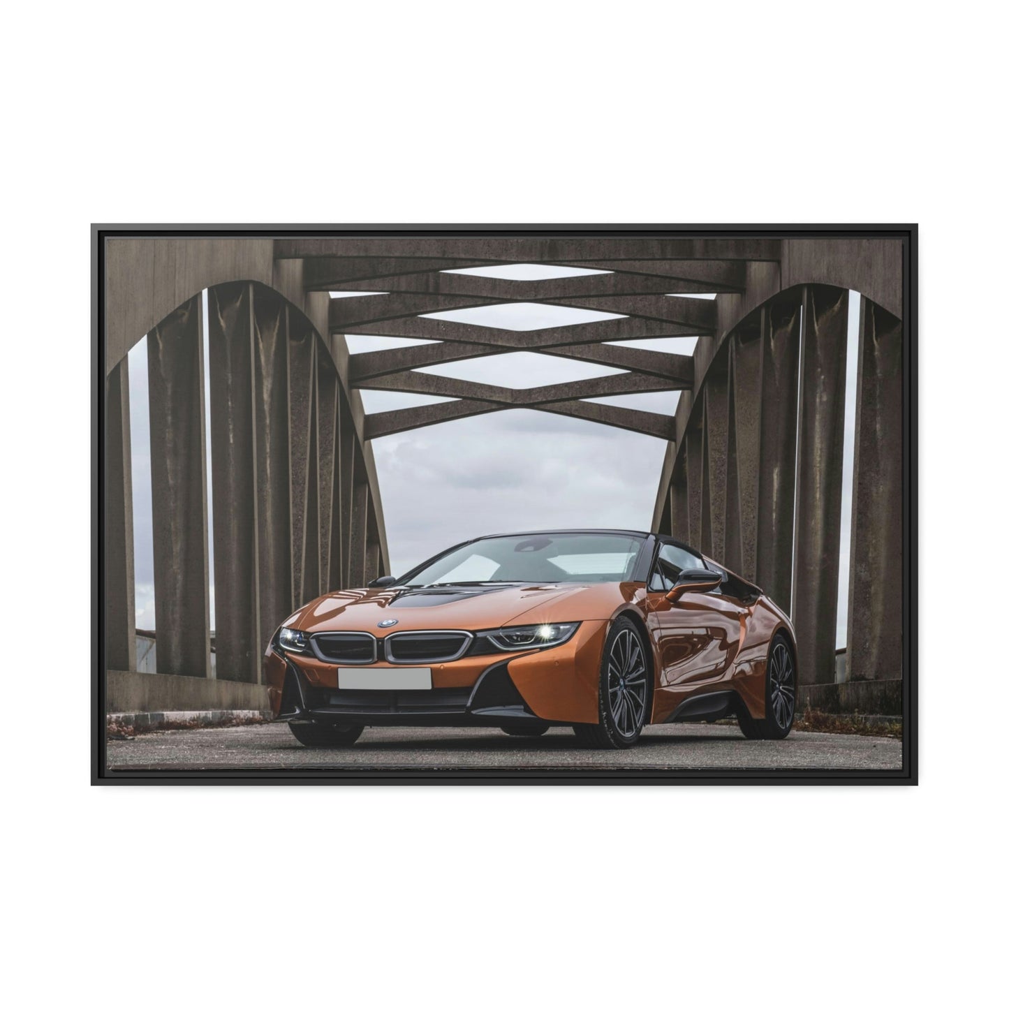 BMW's Precision and Style: Captivating Art Print on Natural Canvas & Poster