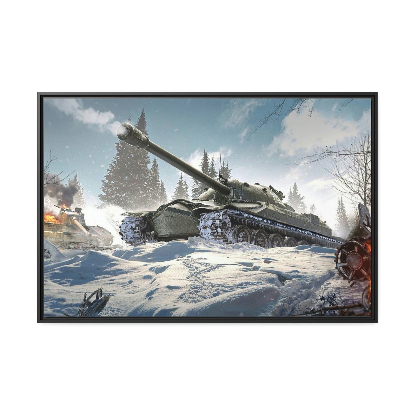 Steel Titans Clash: Epic World of Tanks Canvas & Poster Wall Art