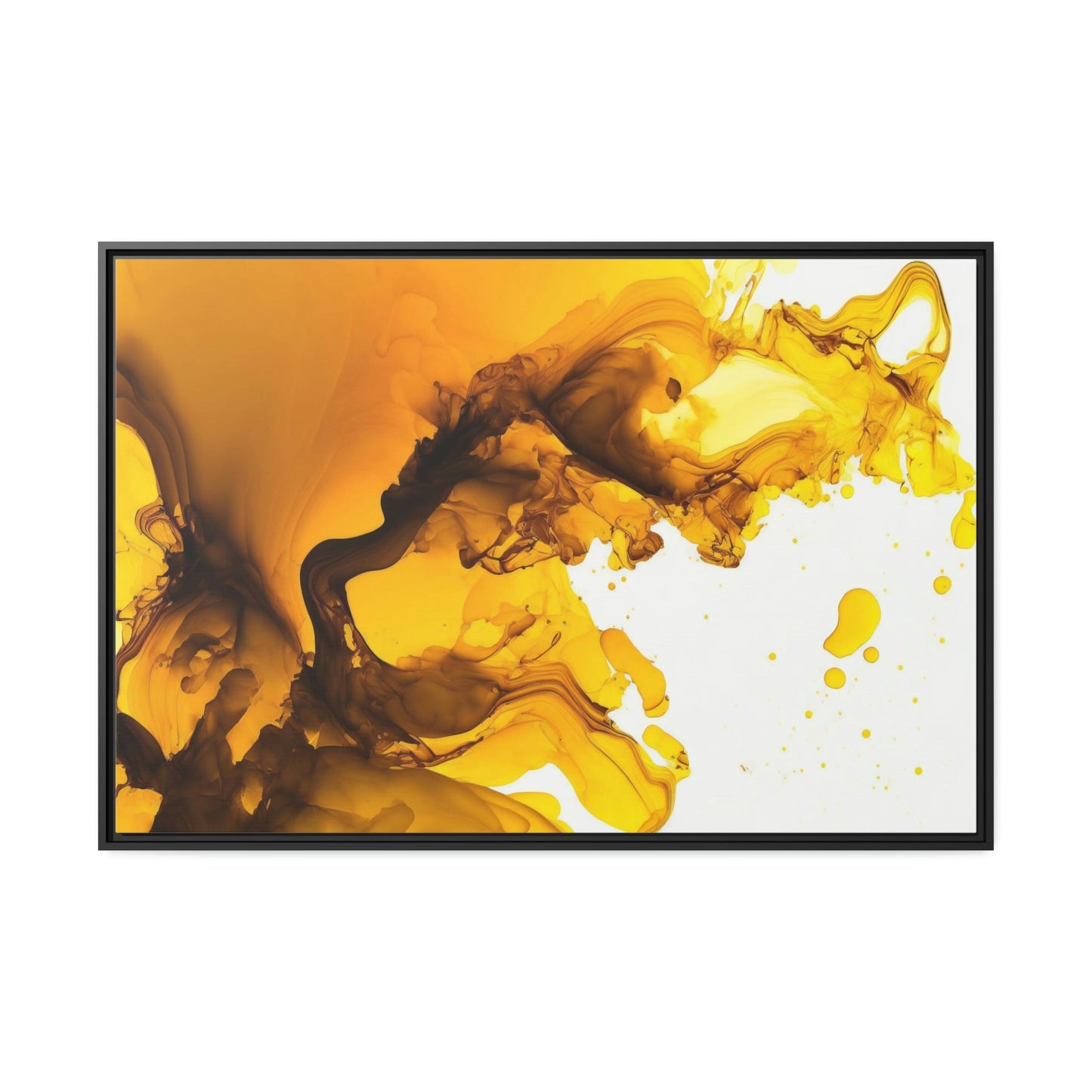 Mellow Yellow: Relaxing and Soothing Framed Poster & Canvas Art of a Soft Yellow Abstract Pattern