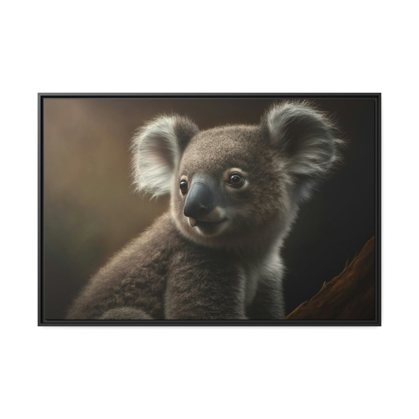 A Koala's Dream: A Whimsical Painting on Canvas
