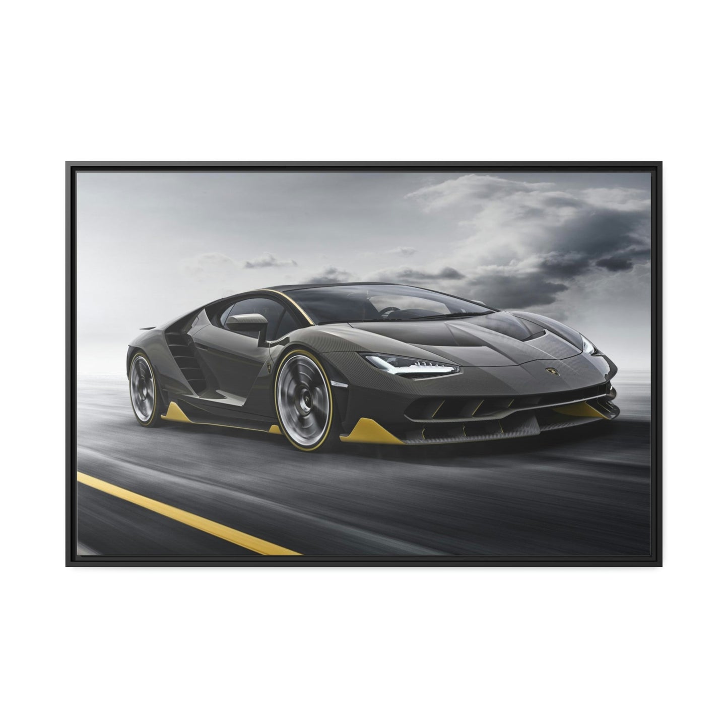 Italian Engineering Masterpiece: Canvas & Poster of a Lamborghini on High-Quality Print