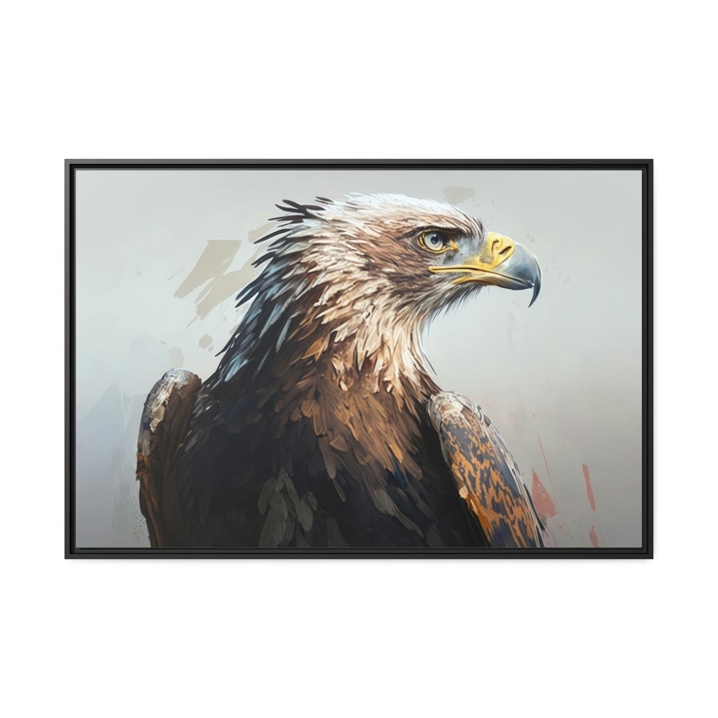 Eagle's Harmonious Flight: Canvas Print, Enveloping with Serenity and Power