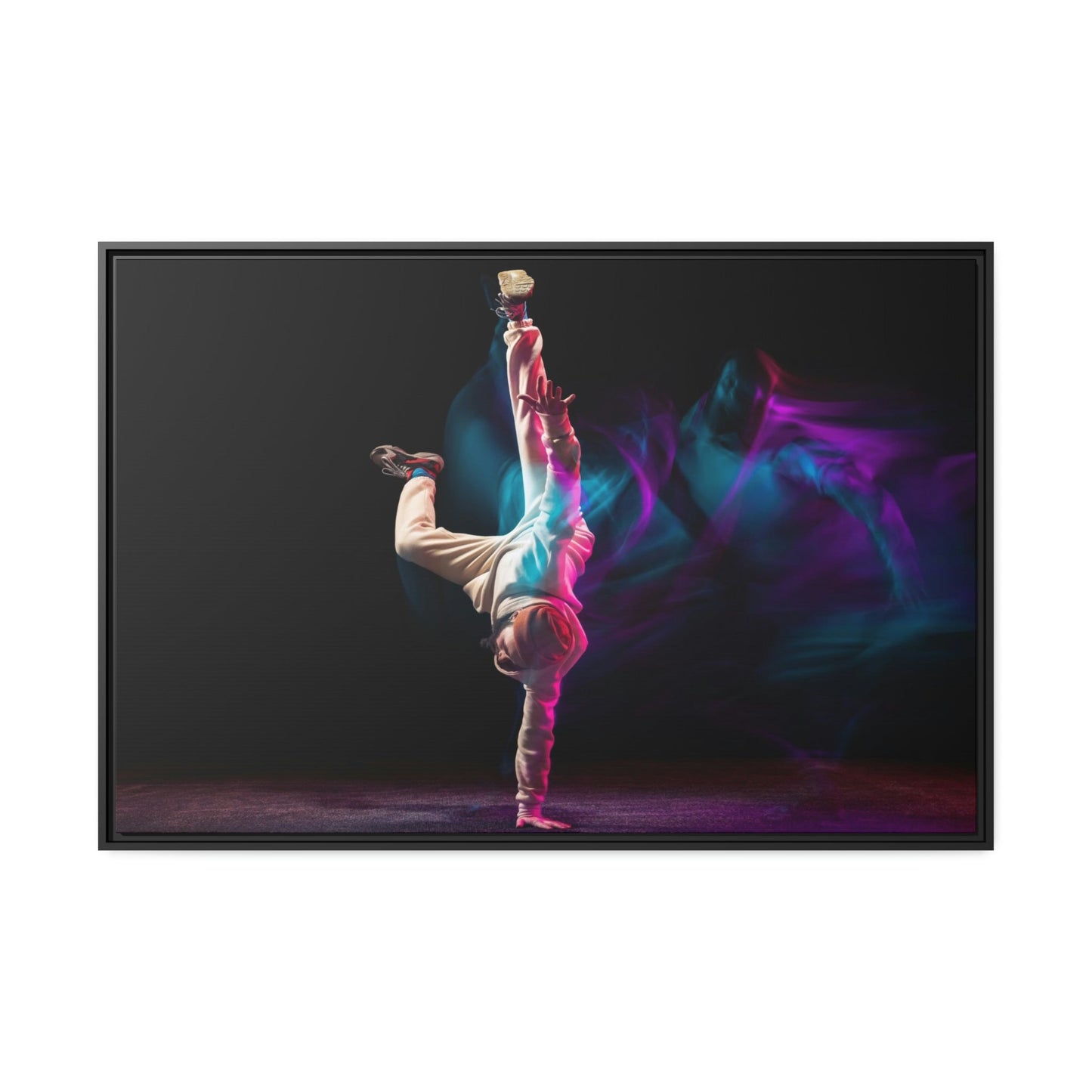 Art of Movement: Natural Canvas and Framed Poster of Dance Choreography