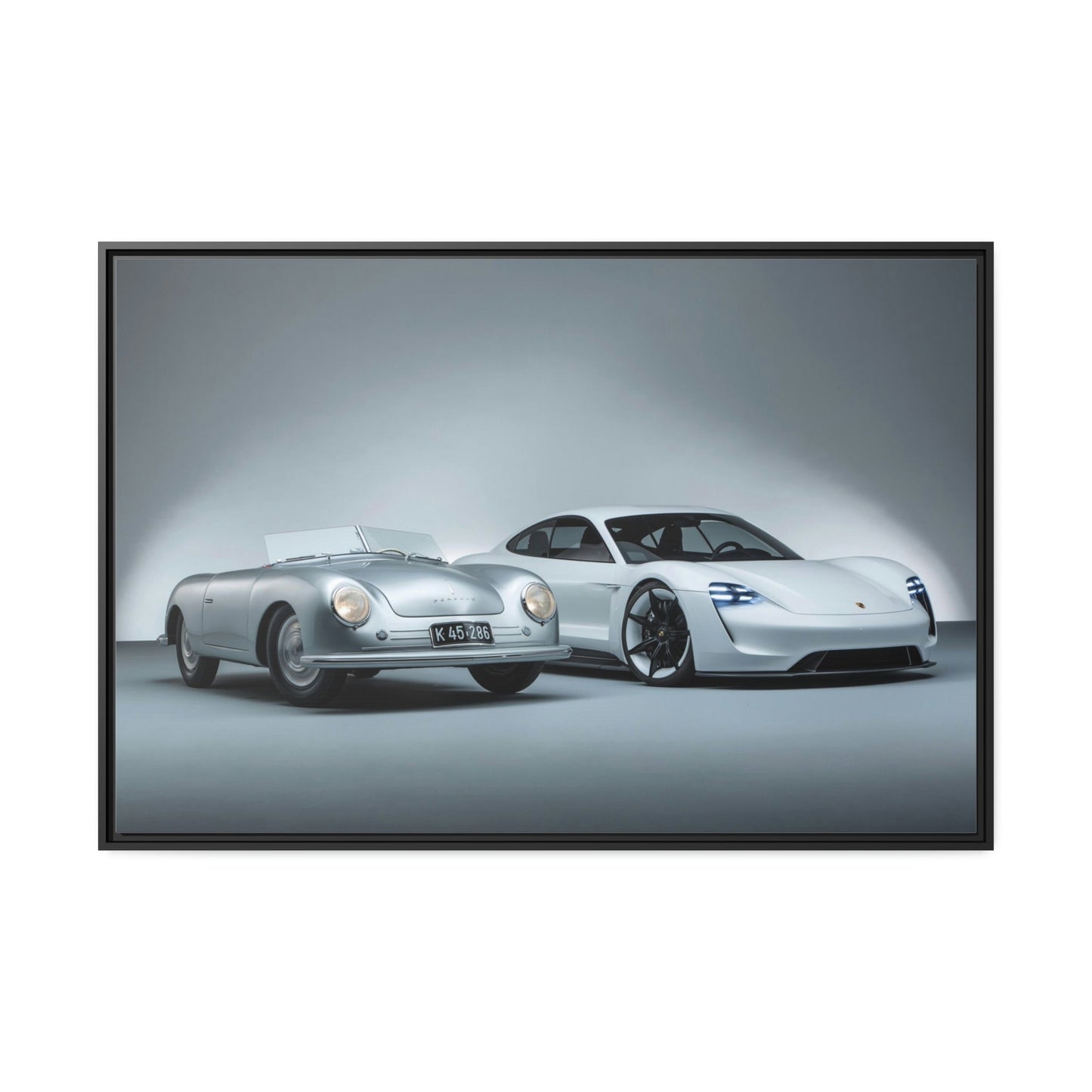 Porsche Pair: A High-Quality Print on Canvas & Poster of Two Classic Cars