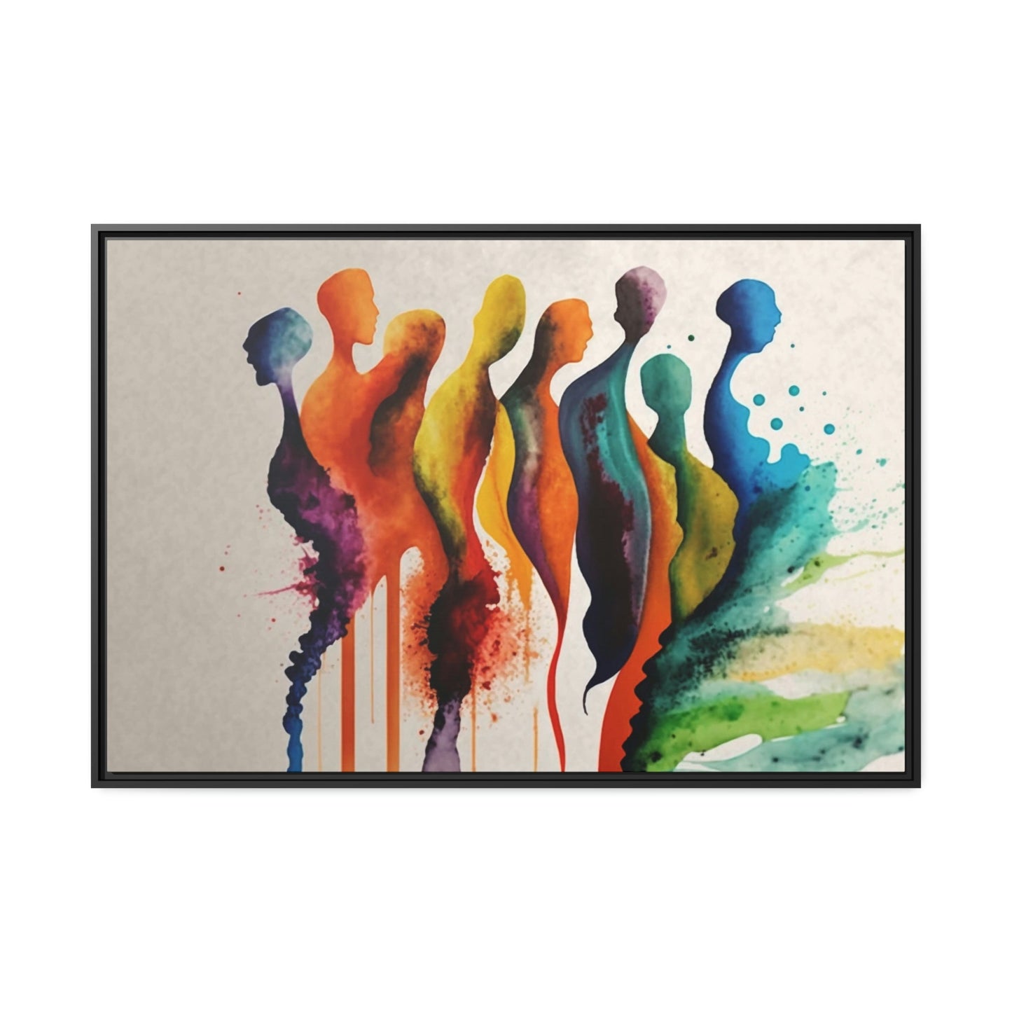 Ethereal Dance: Canvas & Poster Print of Abstract Figures in Motion