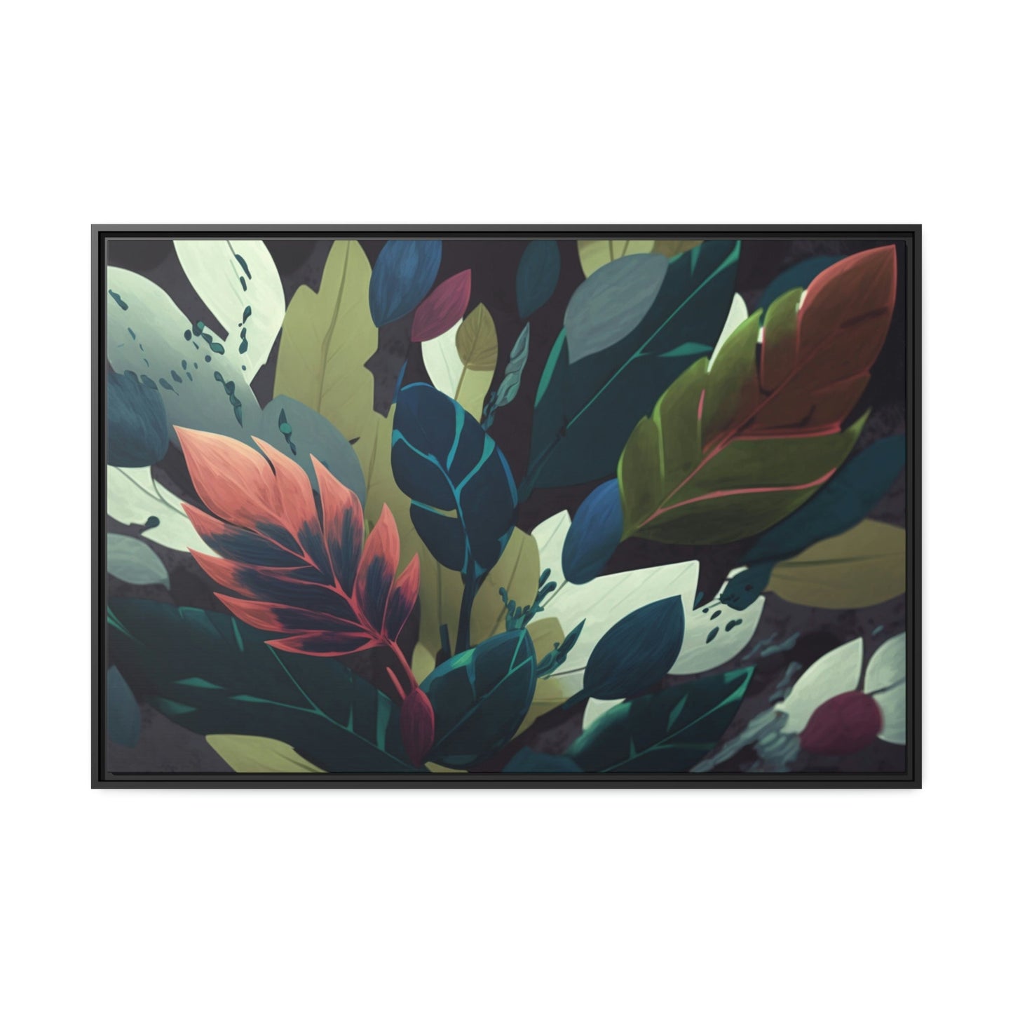 Floral Symphony: Canvas & Poster Print of Abstract Botanical Art