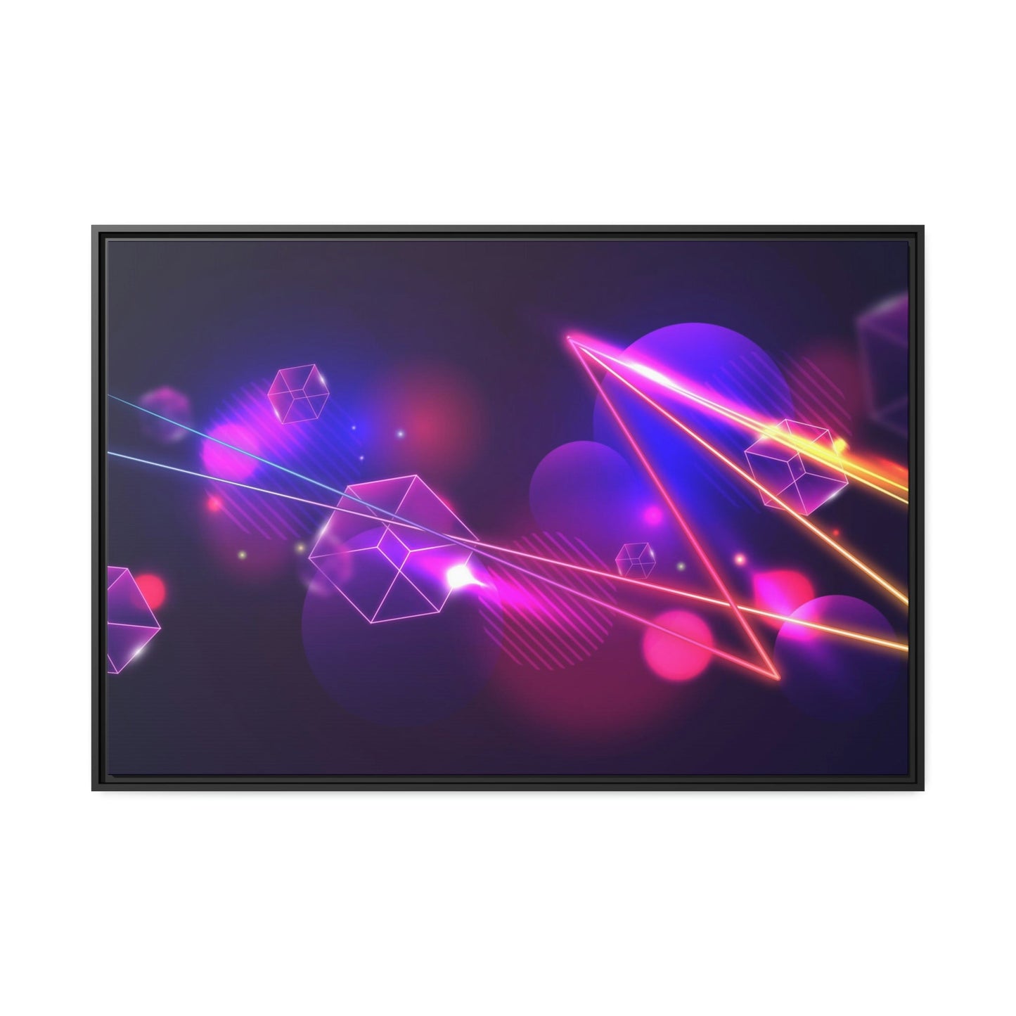 Radiant Abstraction: Vibrant Canvas Prints for Mesmerizing Wall Art Decor