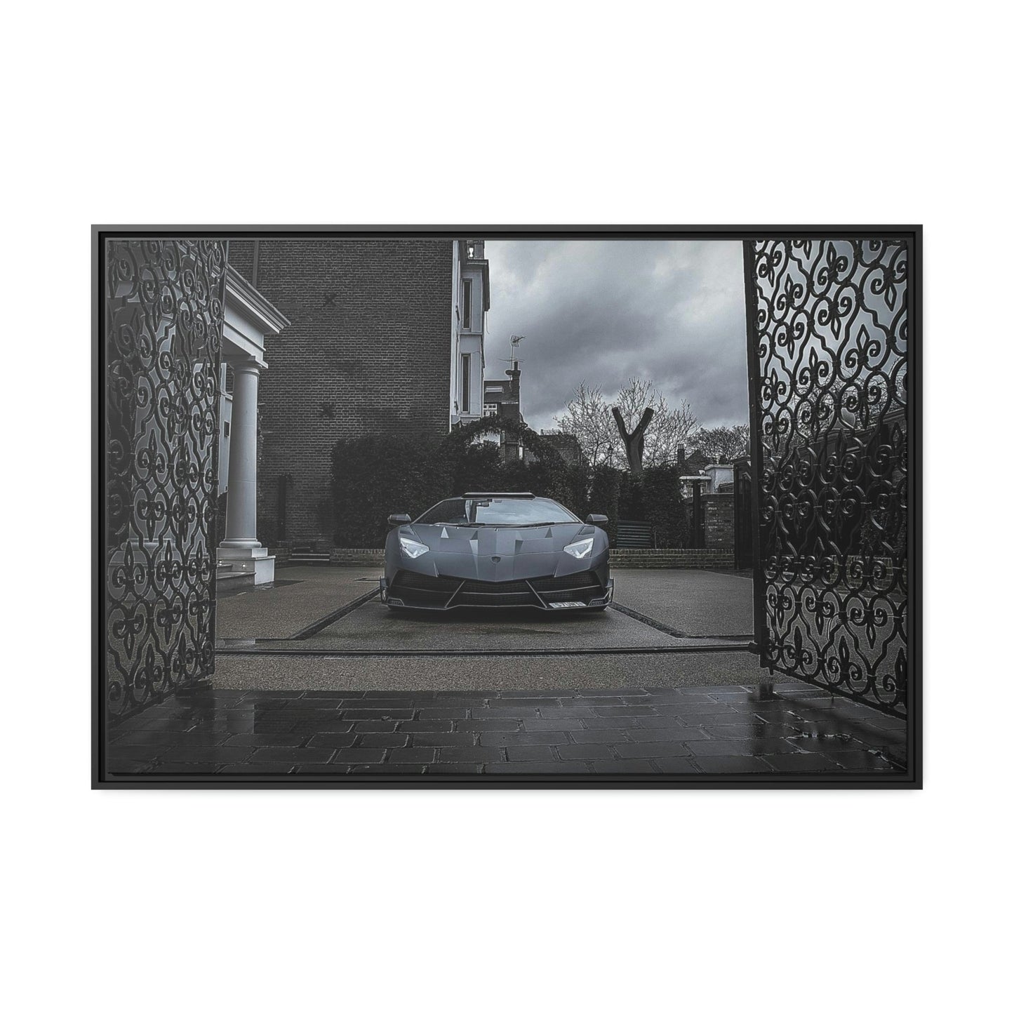 Speed Demon on Canvas & Poster: Captivating Artwork of Lamborghini