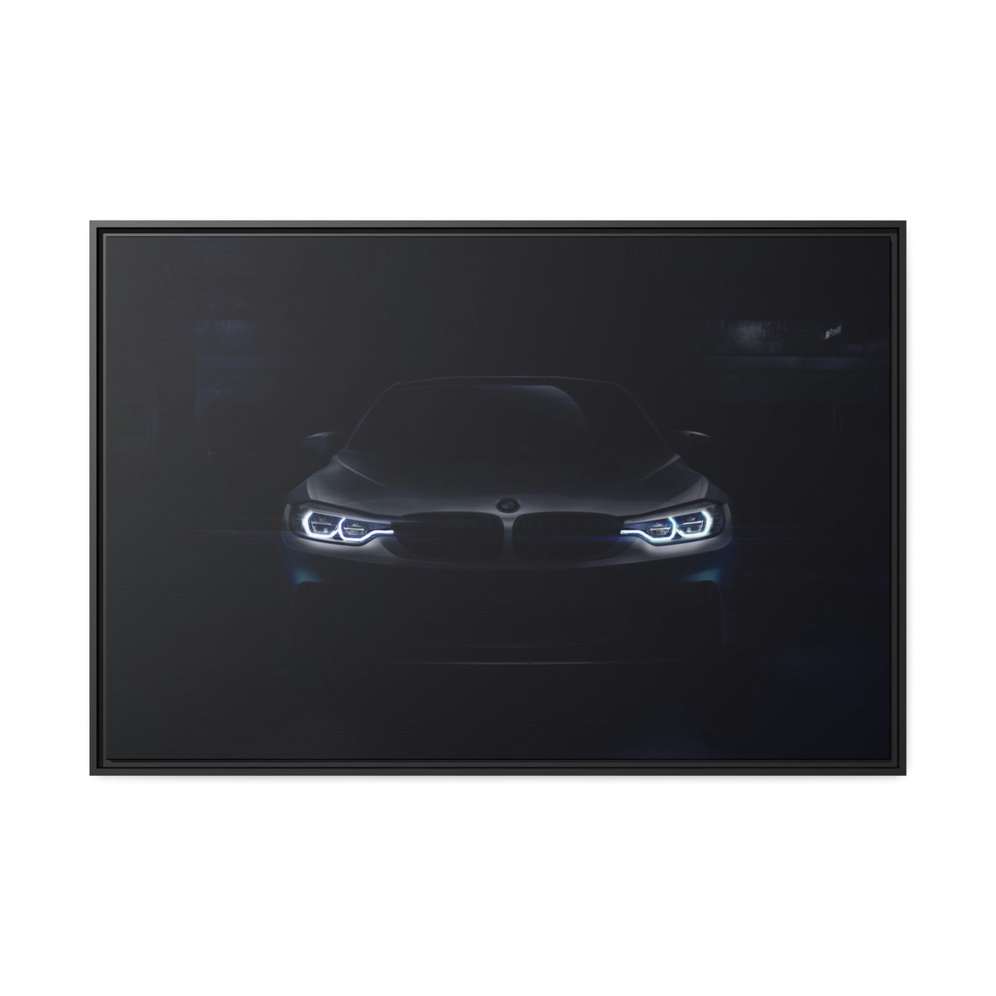The Iconic BMW: Beautiful Print on Framed Canvas & Poster