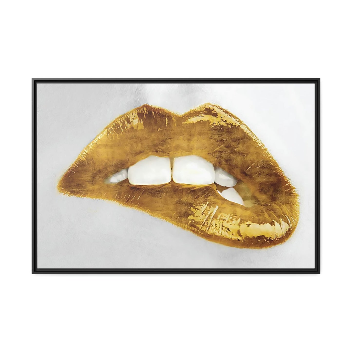 The Luxury of Gold: Elegant Framed Canvas Print for Your Home