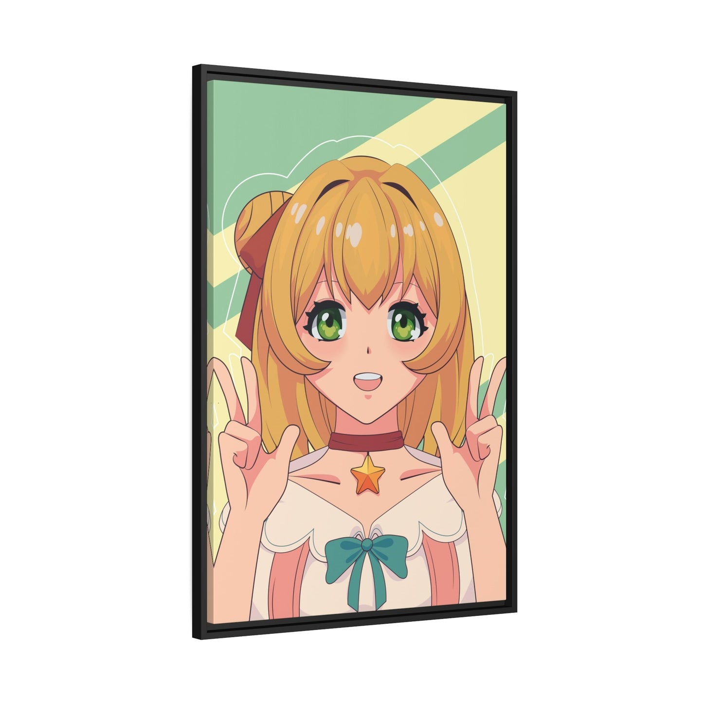 Anime Fanatic: Framed Canvas Art with a Collection of Your Favorite Anime Characters