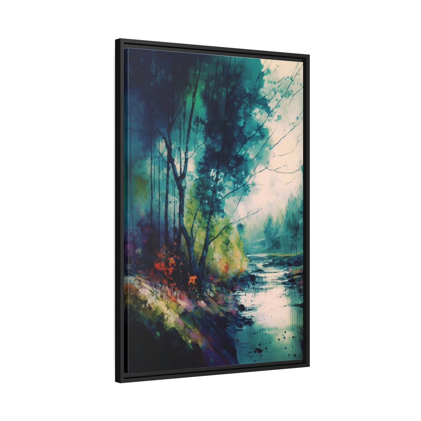 Luminous Serenity: A Framed Canvas & Poster Artwork of a Peaceful Abstract Landscape