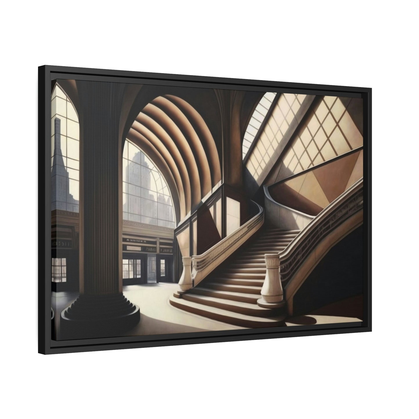 Enchanting Cityscape: Captivating Architecture on Natural Canvas & Poster