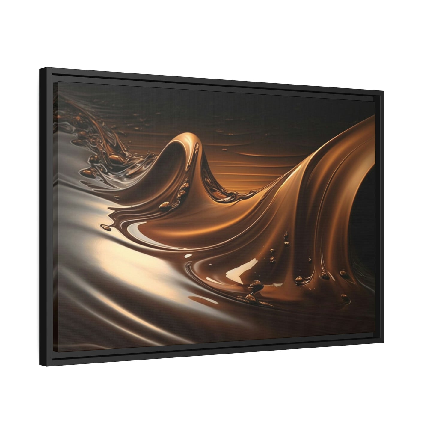 Chocolate Delight: Delicious Brown Canvas Print to Hang in Your Kitchen