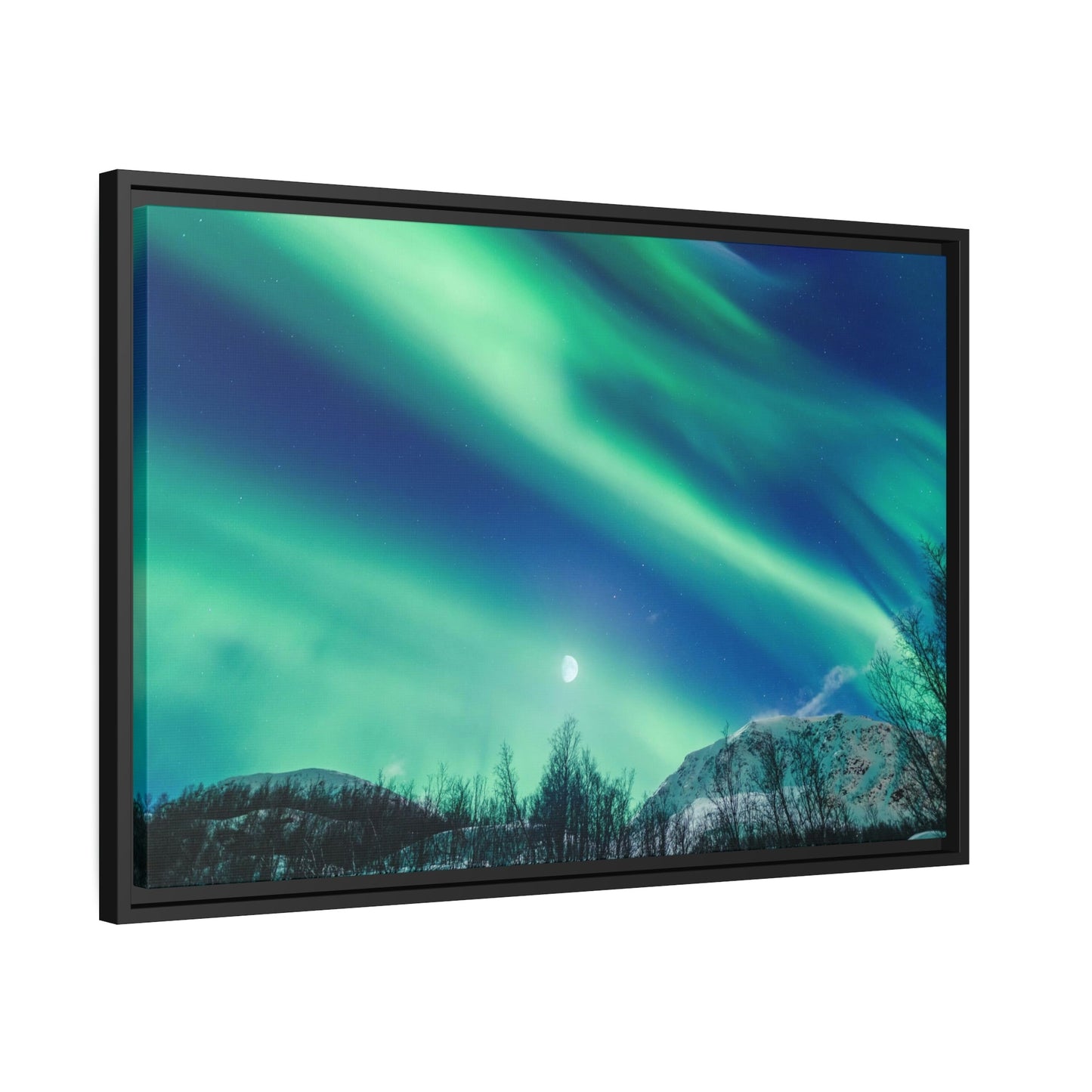 Aurora Borealis Magic: High-Quality Print on Canvas for Your Wall