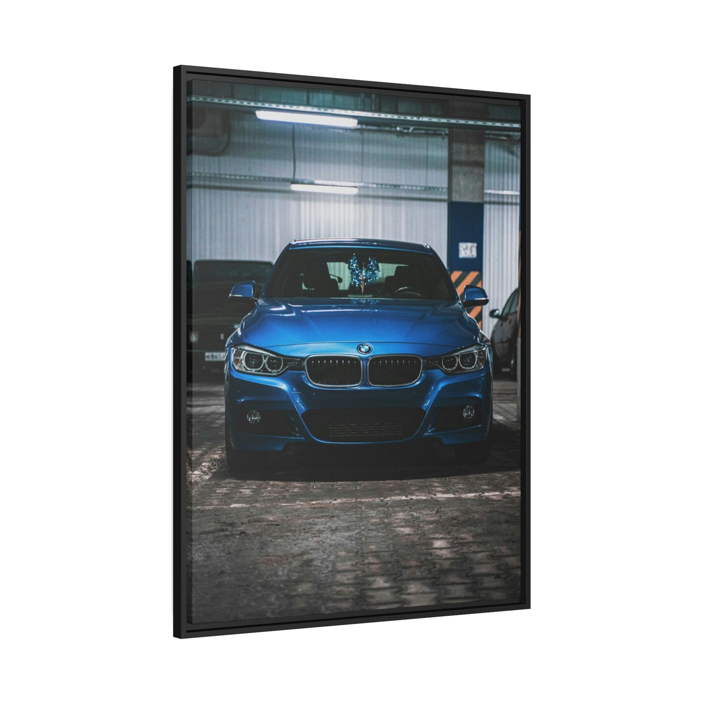 BMW's Signature Style: Modern Framed Canvas Print for Your Home