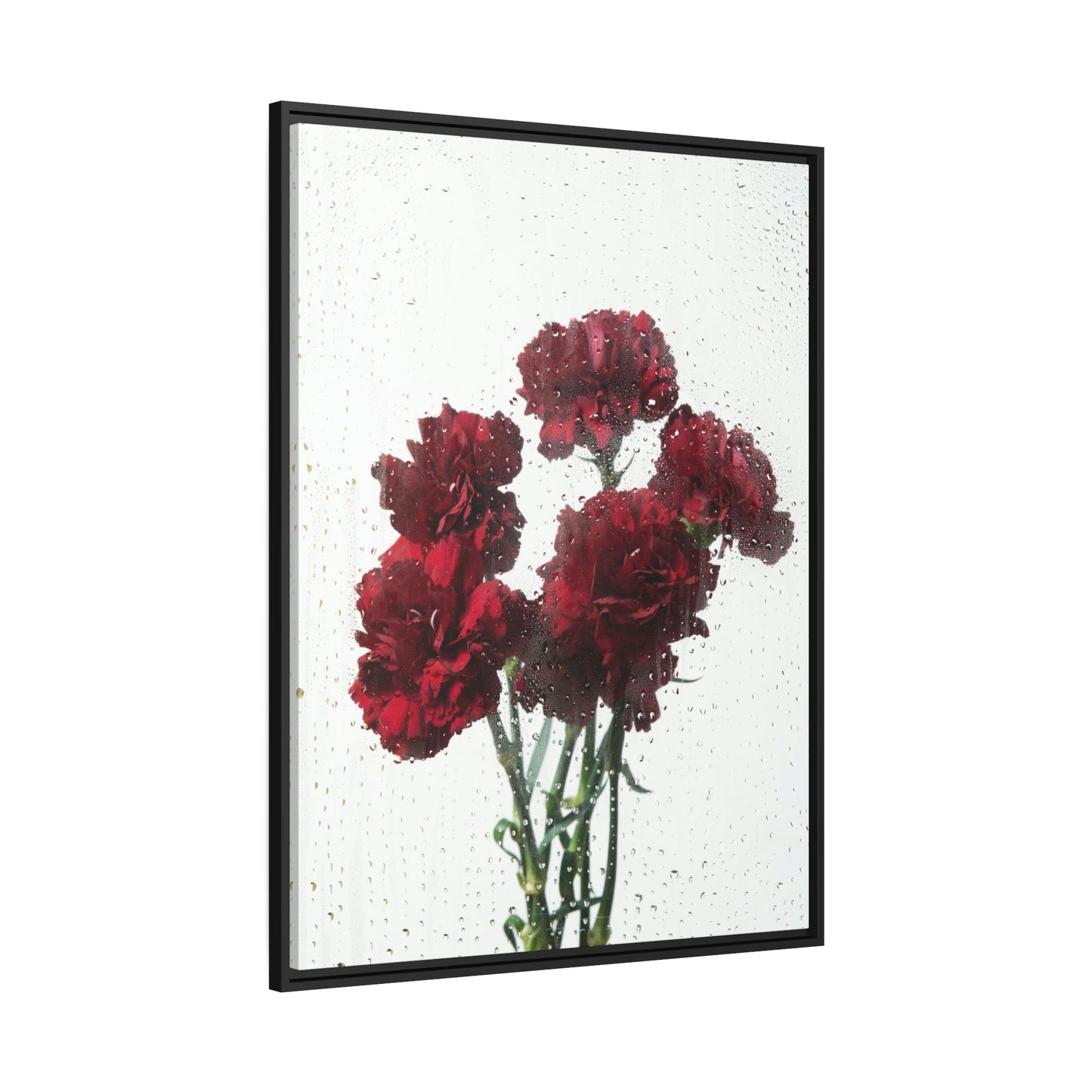 Timeless Charm: Carnations Art on Natural Canvas and Wall Art Prints for Your Home Decor