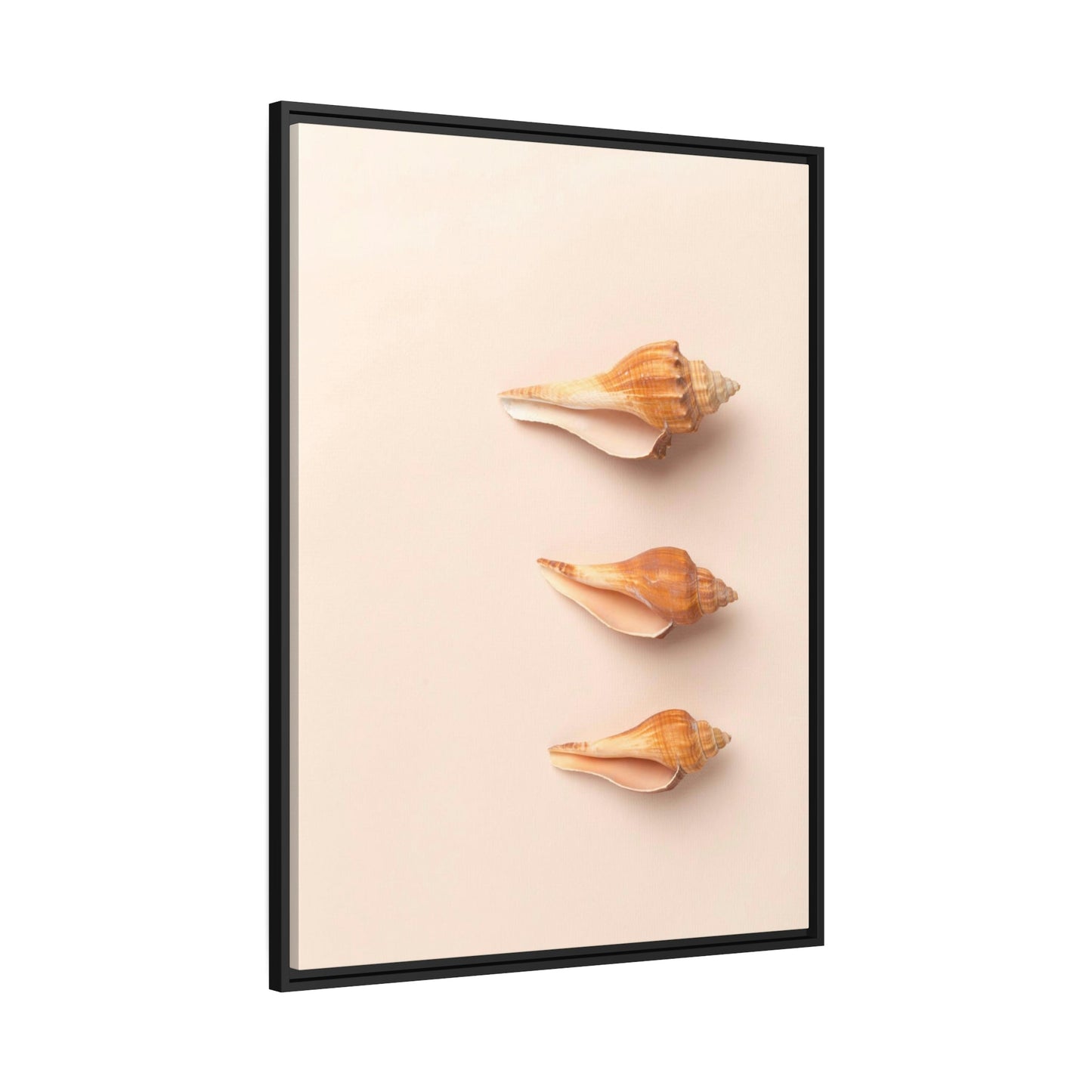 Shimmering Shells: Striking Shell Art on Natural Canvas & Poster