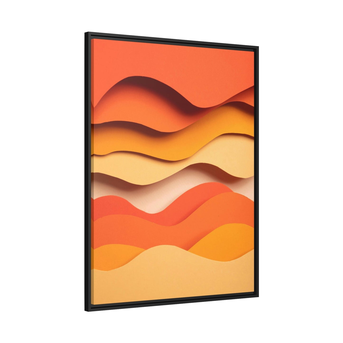 Radiant Rays: Colorful Orange Canvas for Your Living Space