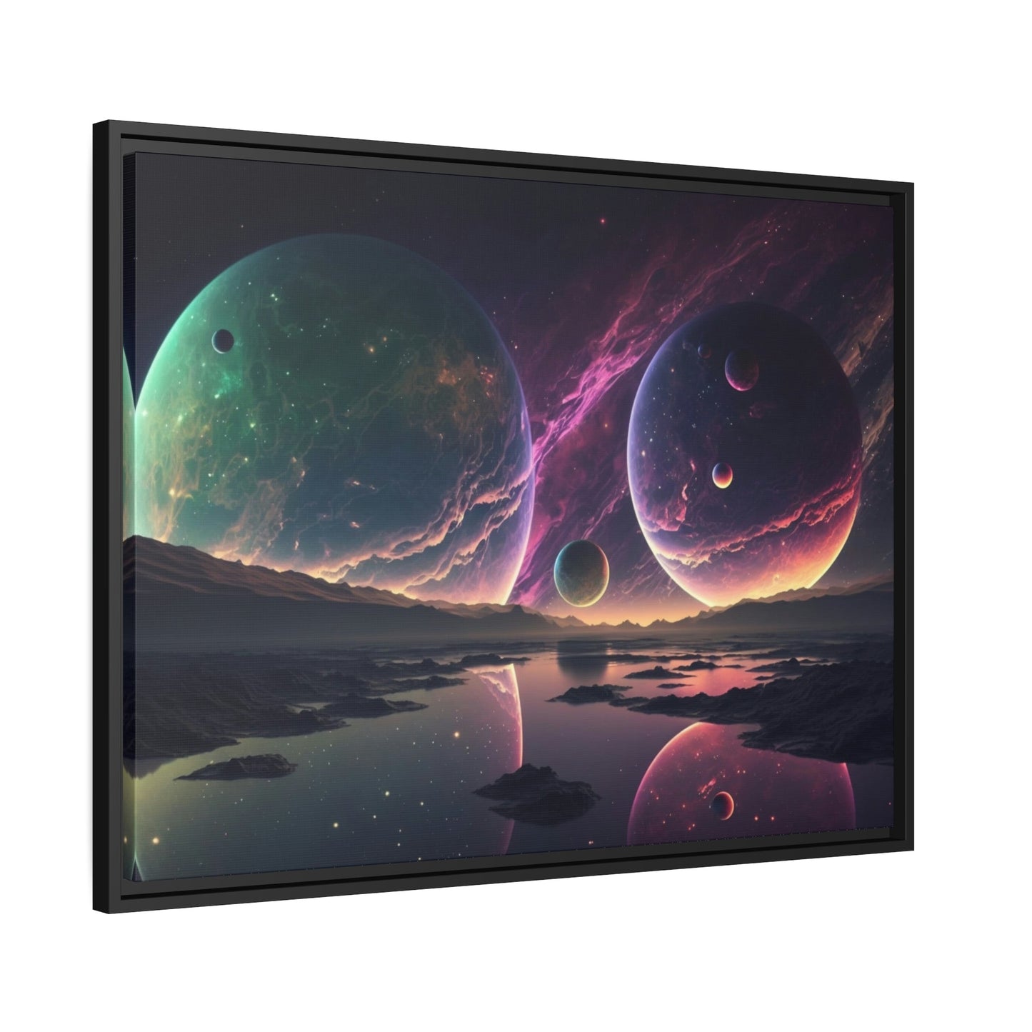 Framed Planetary Wonders: Awe-Inspiring Canvas Art