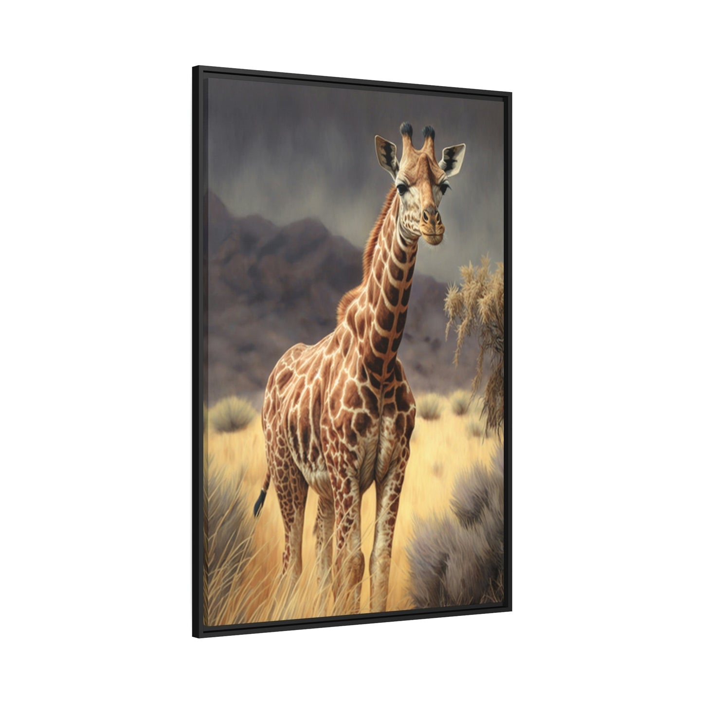 The Majesty of Giraffes: Framed Canvas & Poster of Stunning Beauty