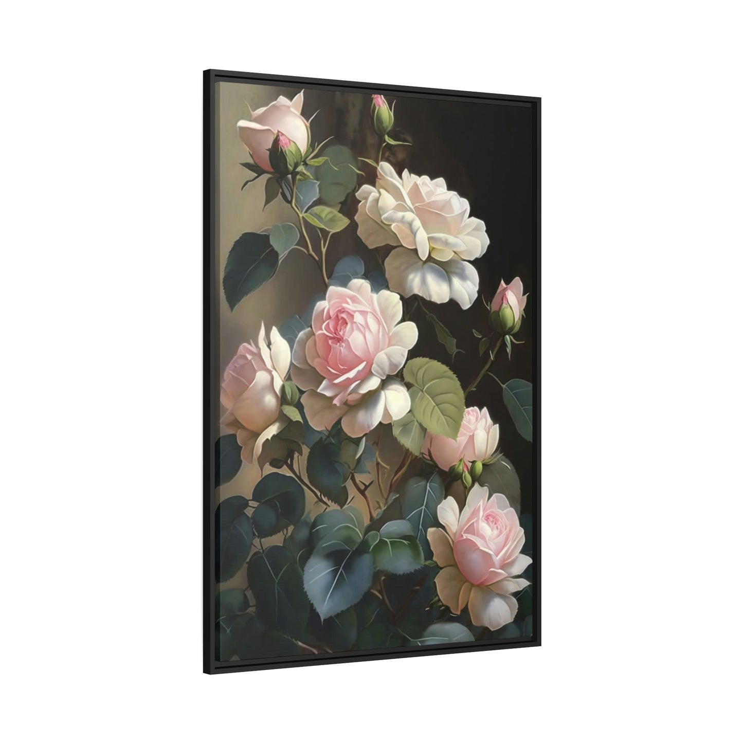 Rose Serenade: A Romantic Painting on Canvas