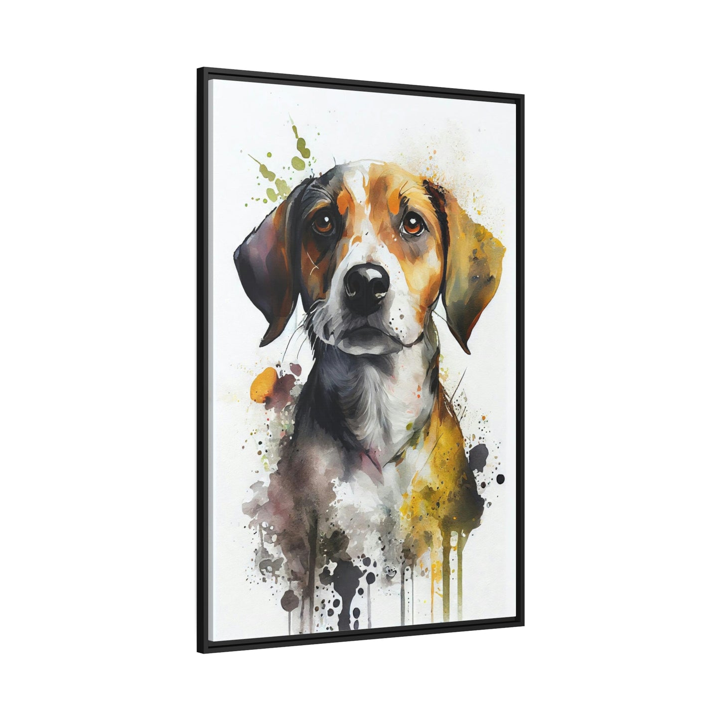 Canine Companion: Natural Canvas Wall Art of a Loyal Dog