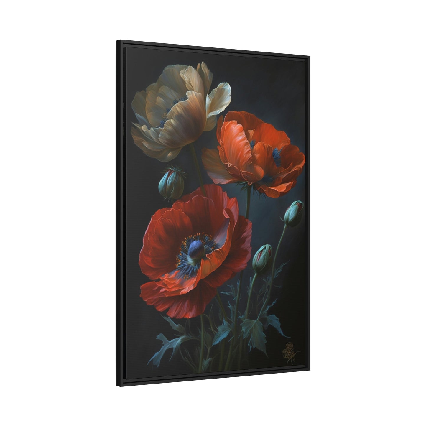 Red Radiance: A Painting of Poppies as a Burst of Color
