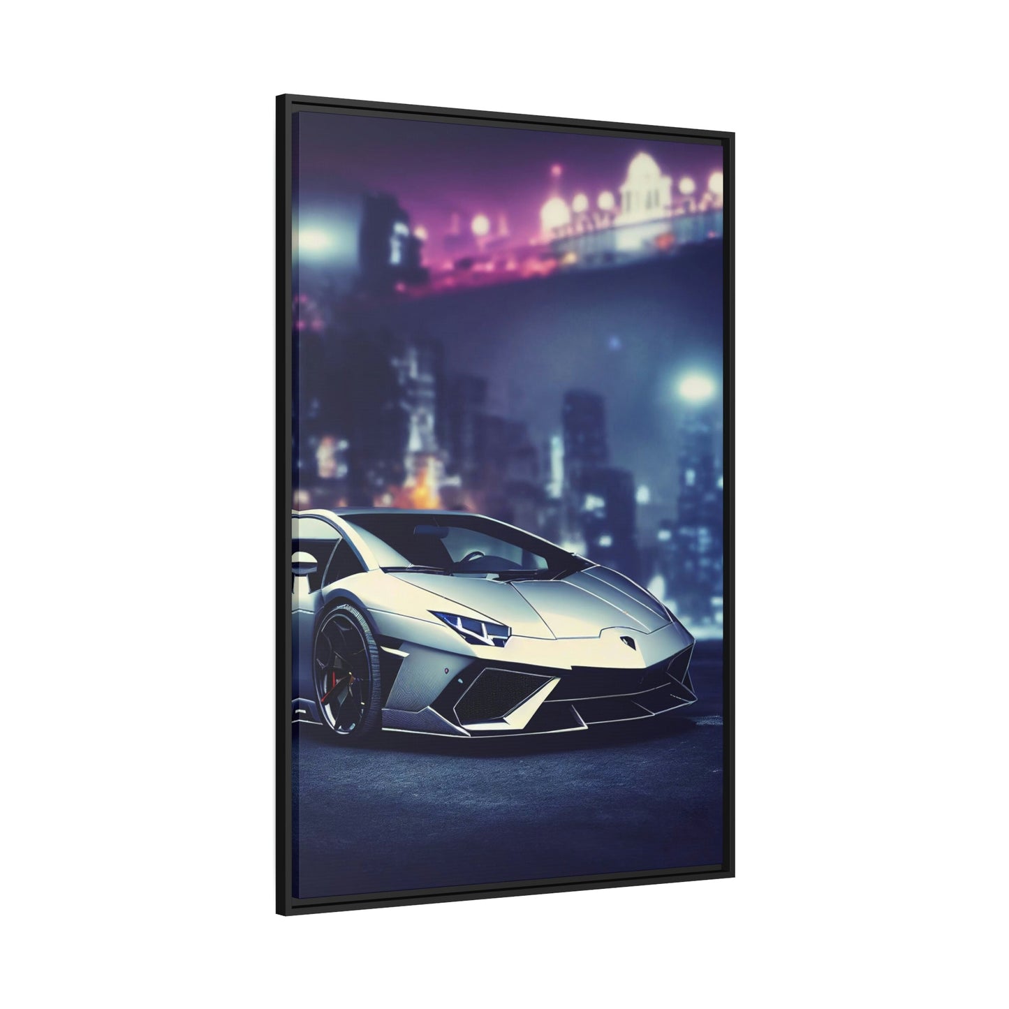 Precision and Power: Framed Canvas  & Poster Art Featuring Lamborghini