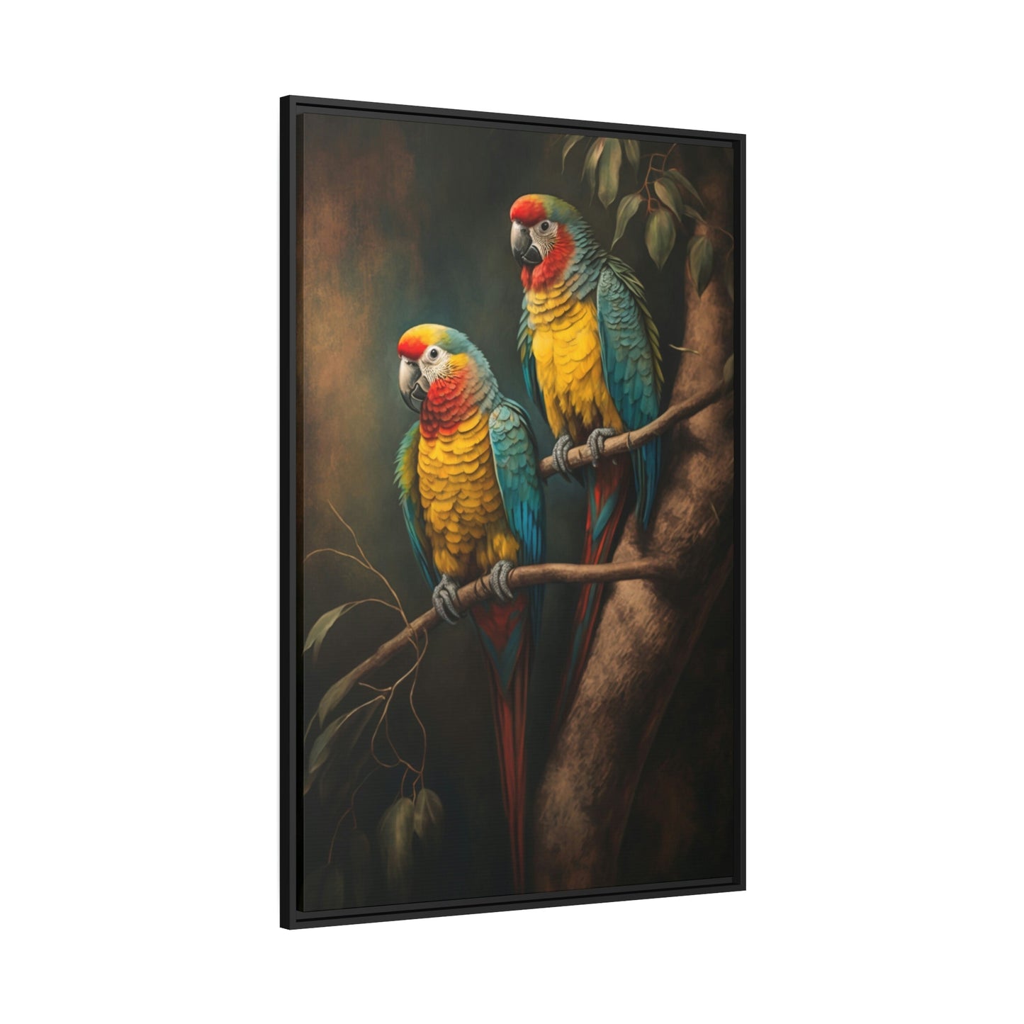 Tropical Symphony: A Canvas of Parrot Colors and Song