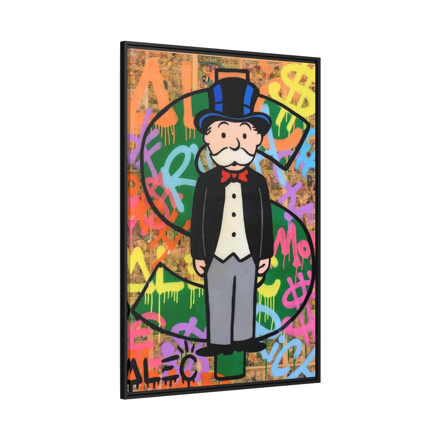 Monopoly Madness: Alec Monopoly Inspired Canvas and Poster Print for Art Enthusiasts