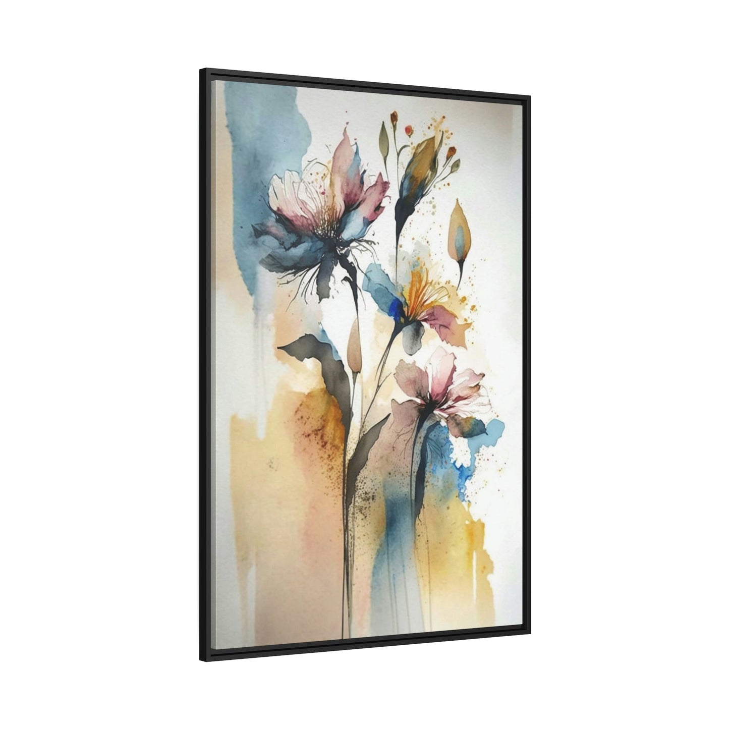 Framed Poster & Canvas of Abstract Flowers: A World of Delight