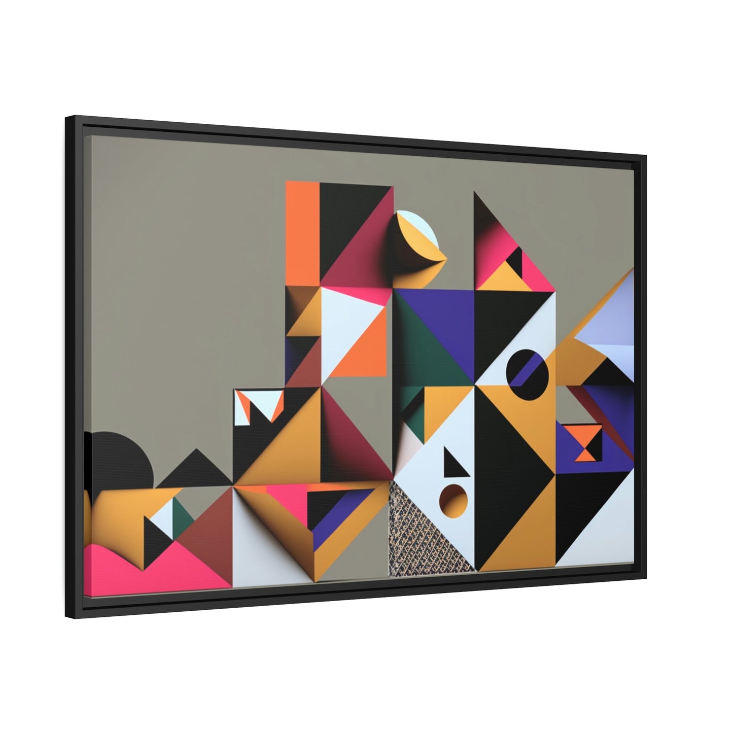 Framed Poster & Canvas of Abstract Symmetry: A Kaleidoscope of Colors