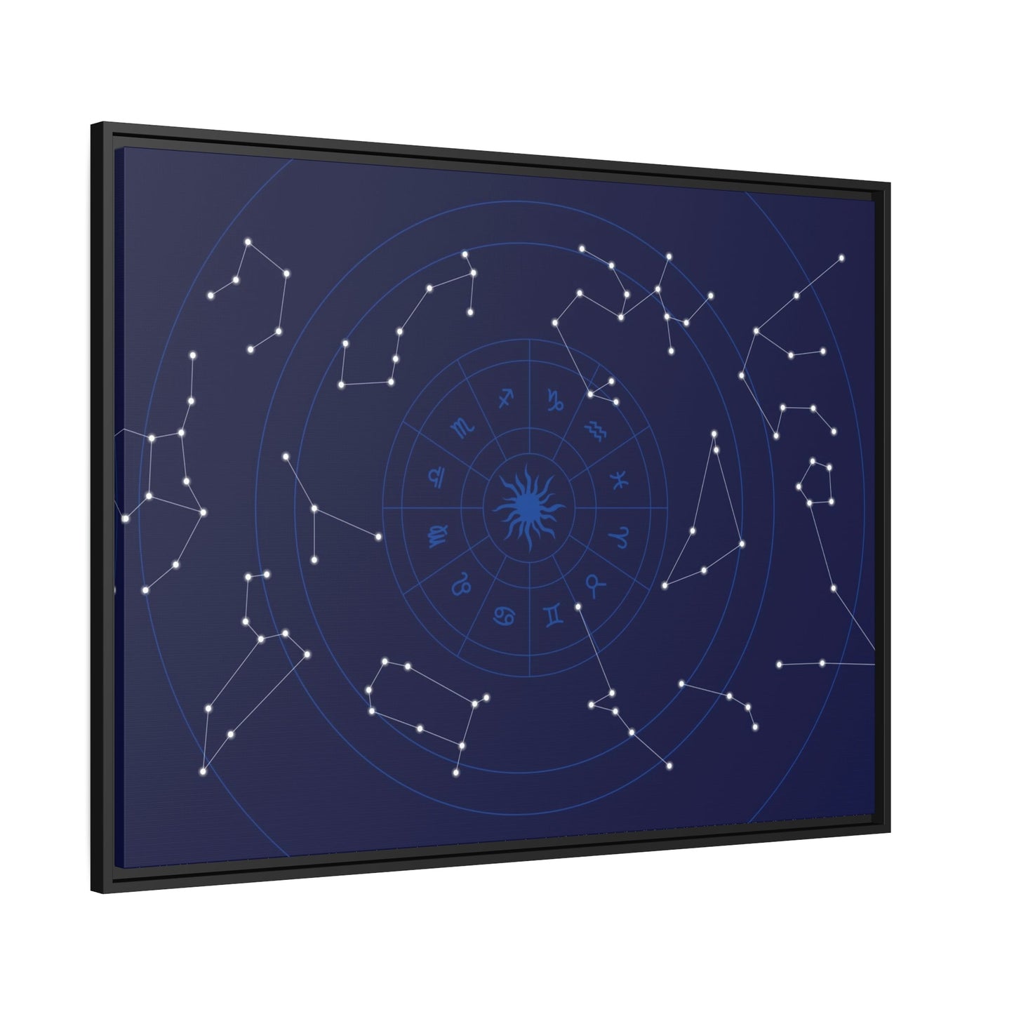 Starry Night Sky: A Natural Canvas Print of the Constellations