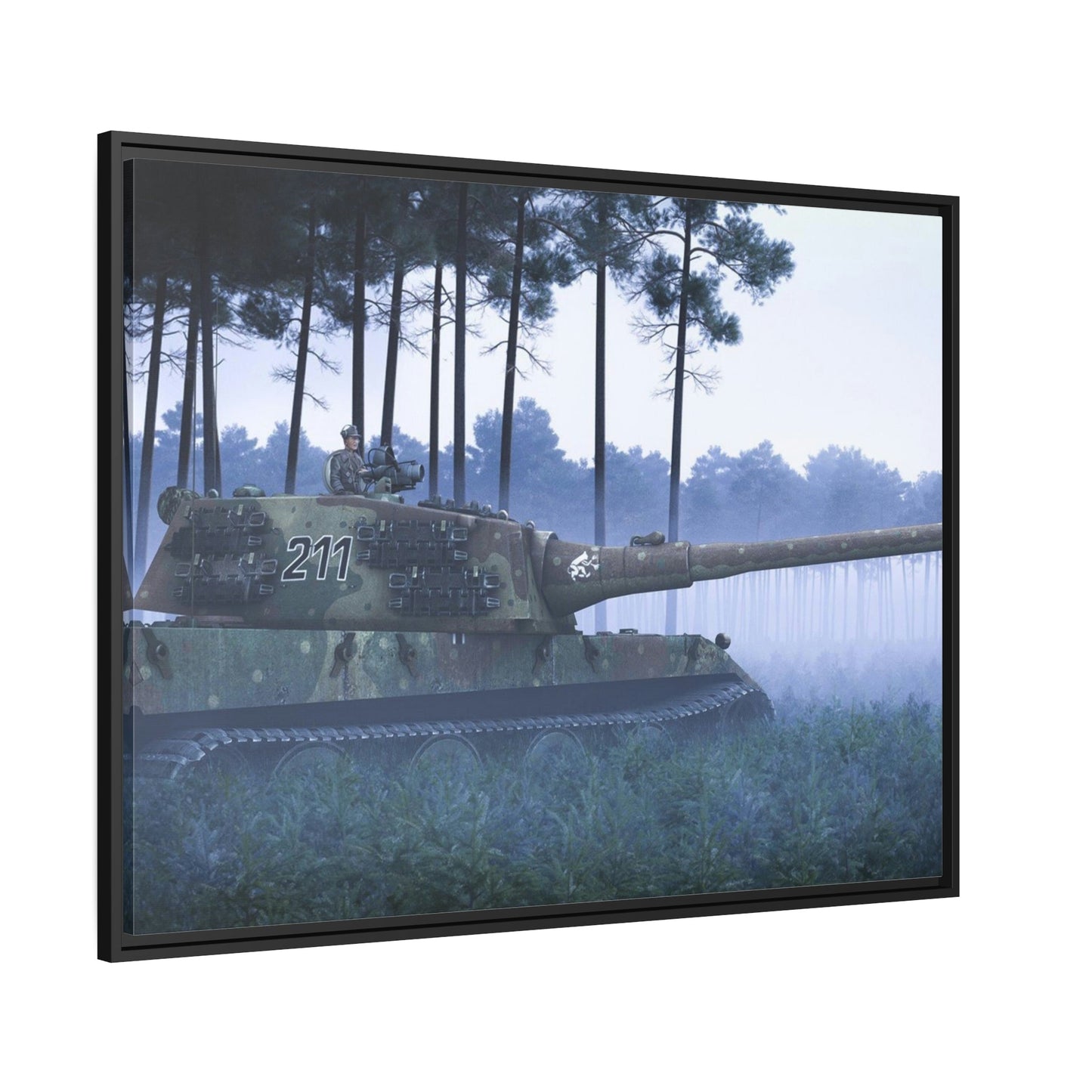 Victory Unveiled: Striking World of Tanks Art Print on Canvas