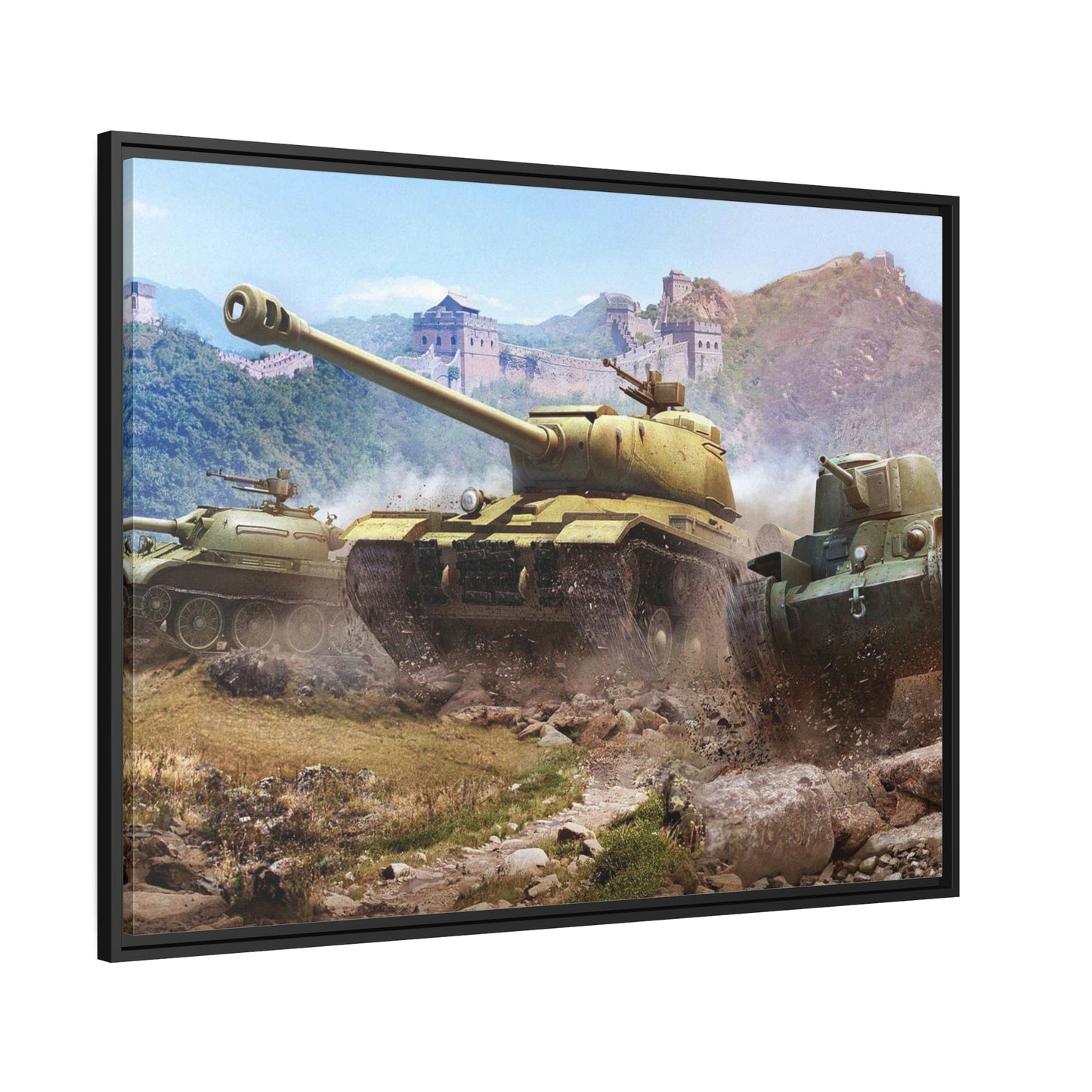 Battlefield Reflections: Evocative World of Tanks Cavnas & Poster Wall Art