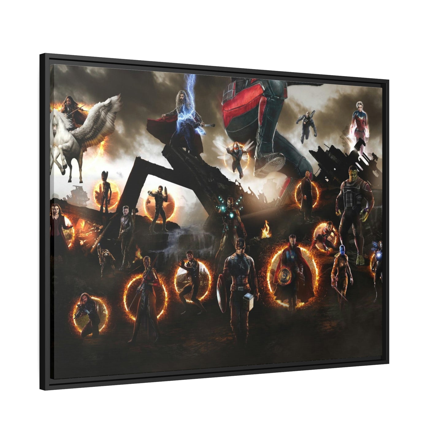 Heroes Assemble: Natural Canvas Wall Art Featuring the Best of Marvel Comics