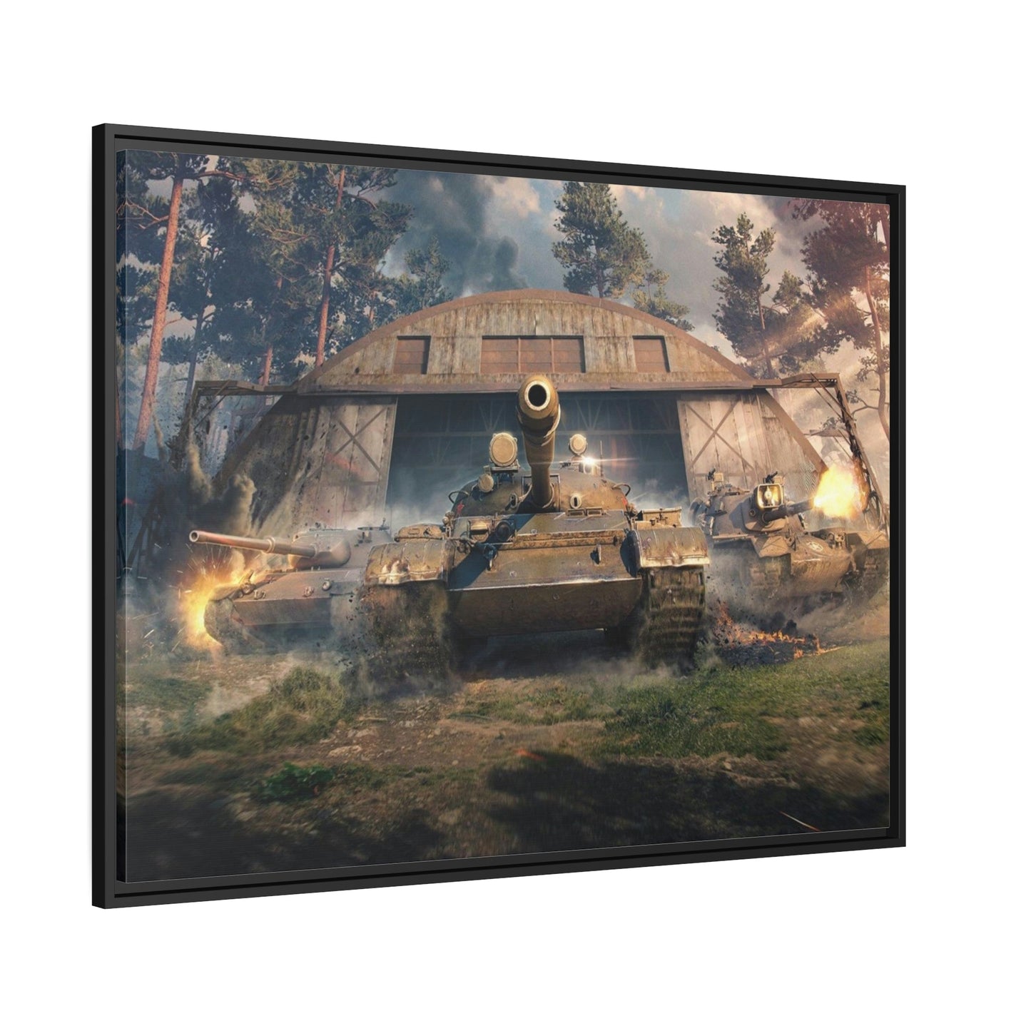 Steel Titans Clash: World of Tanks Сanvas Wall Art for Your Space