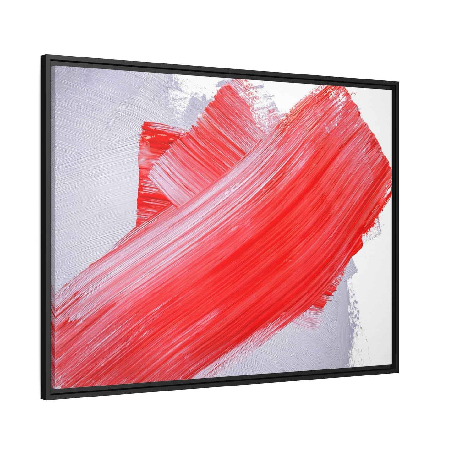 Red Abstract Delight: Natural Canvas and Framed Poster for Your Wall Art