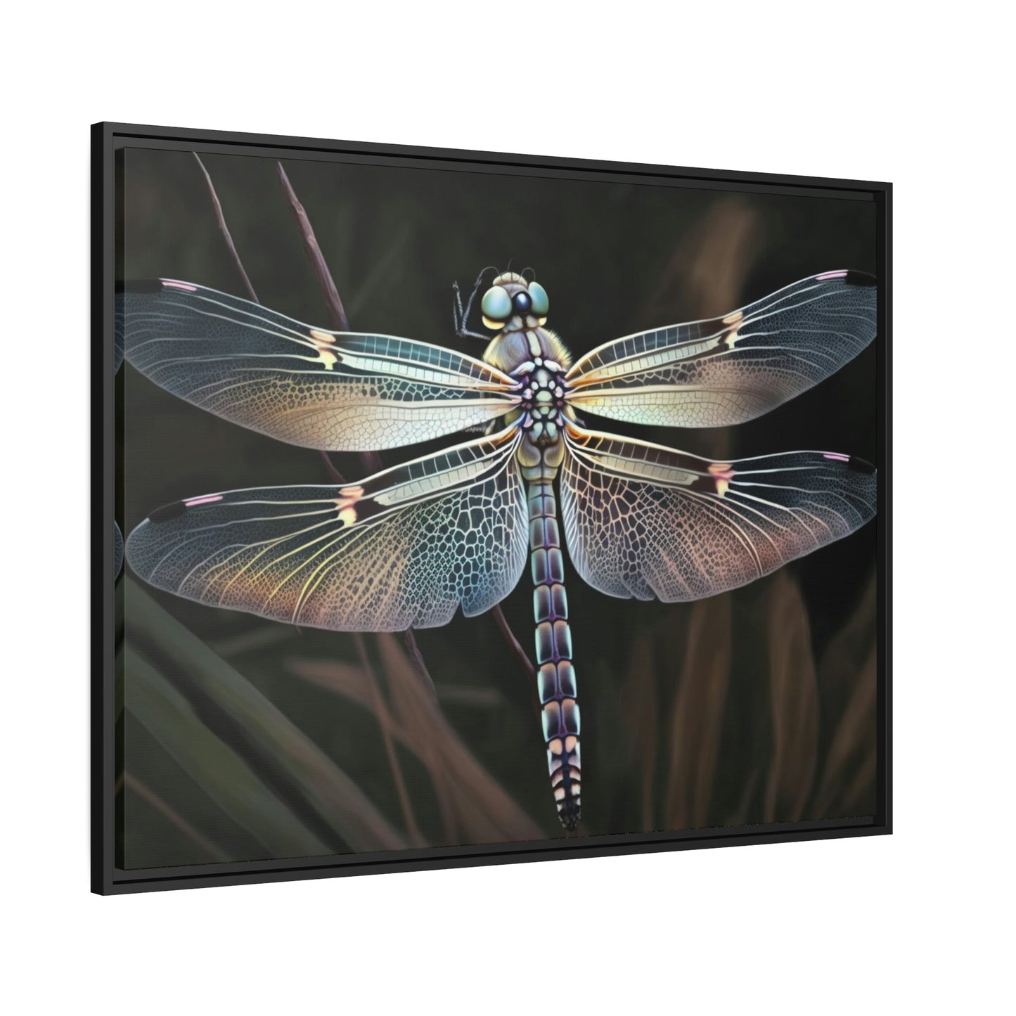 Dragonfly Delight: A Natural Canvas Print of Beautiful Insects