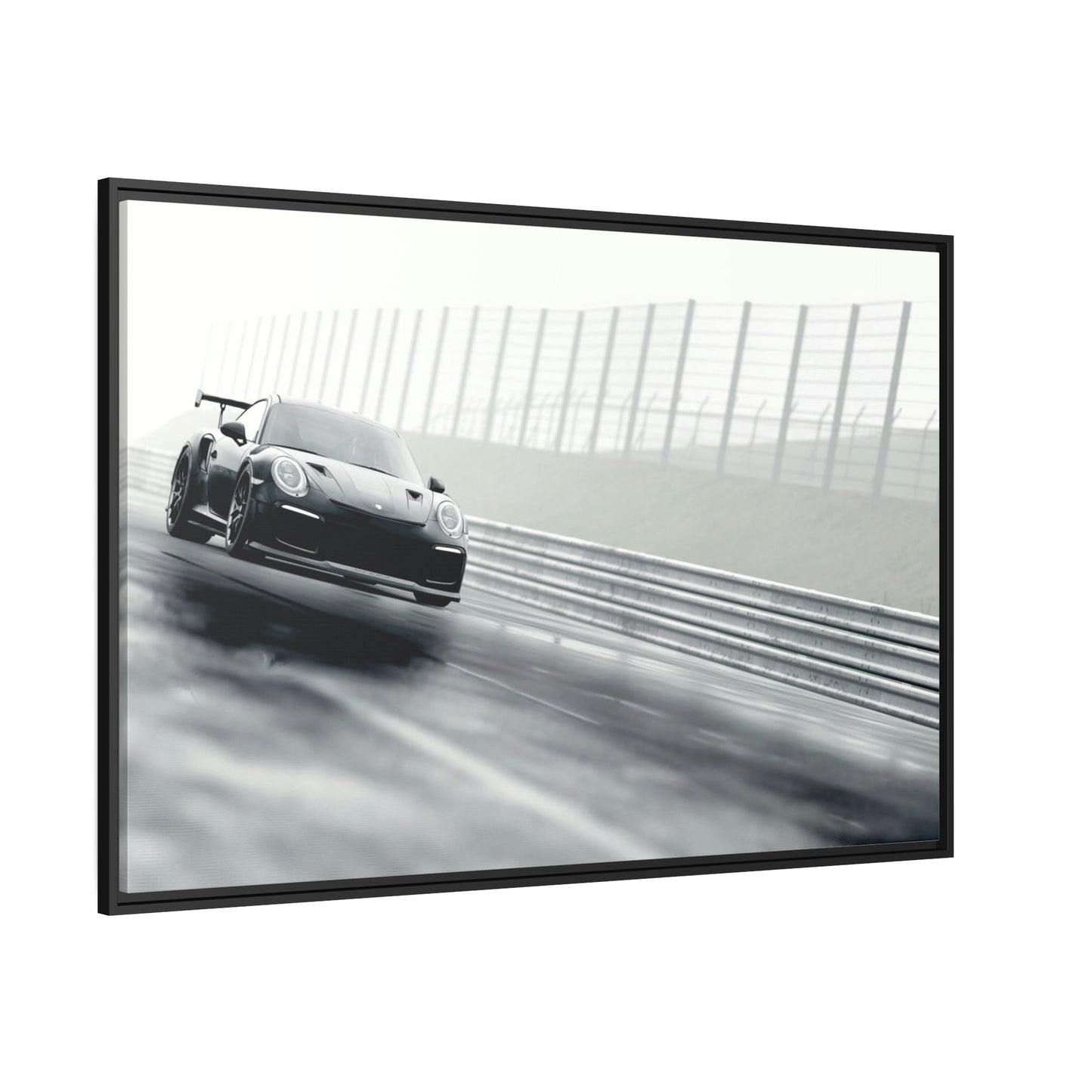 Porsche Power: A Striking Natural Canvas Print of an Iconic Sports Car