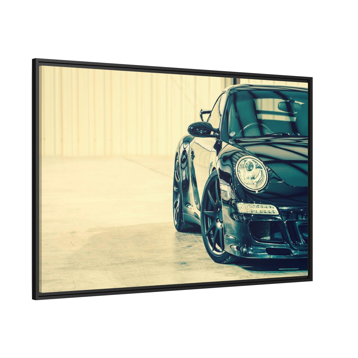 The Art of Speed: A Beautiful Framed Canvas & Poster Print of a Porsche in Motion